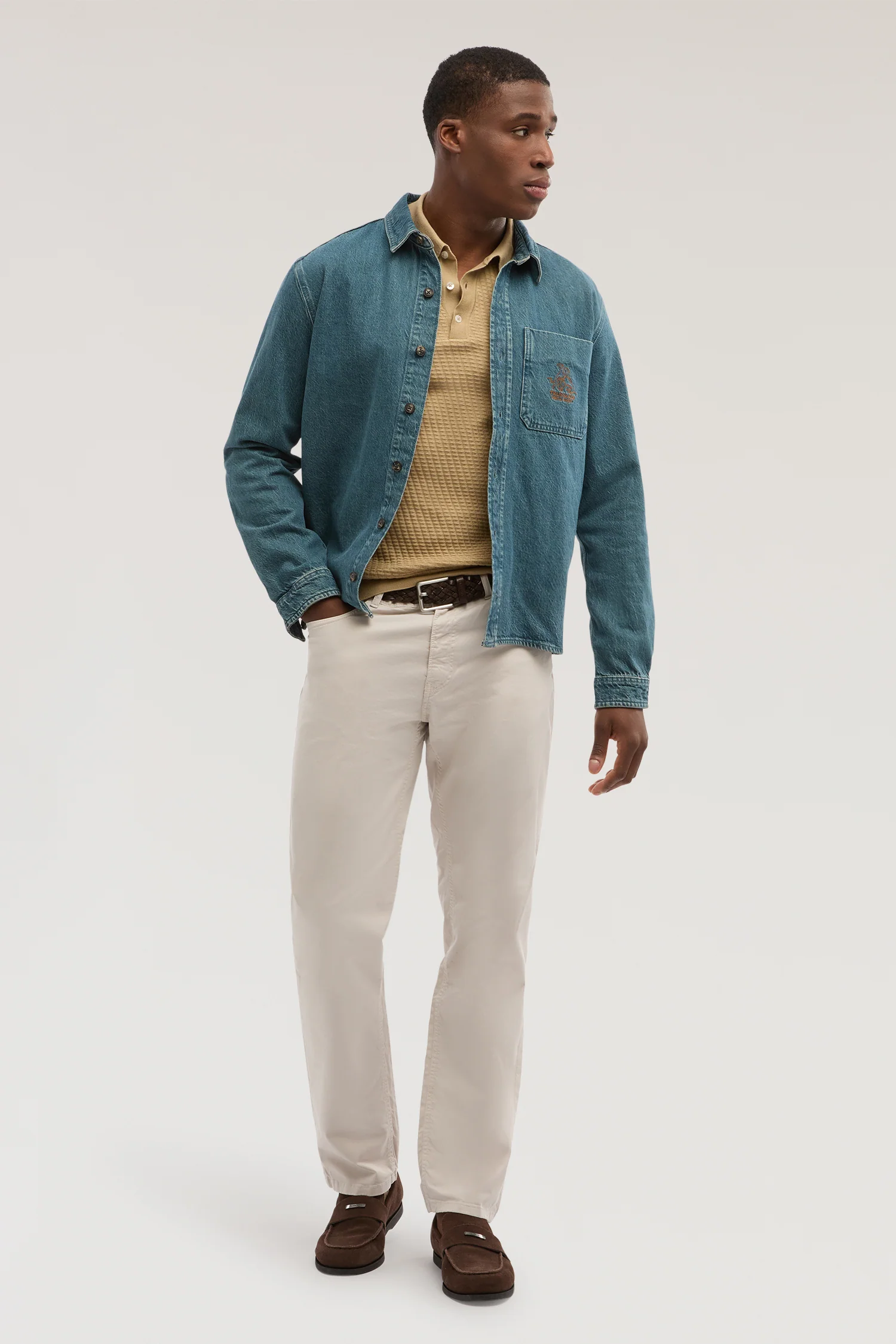 5 pockets Regular 380 ICON in lightweight gabardine - Image 4