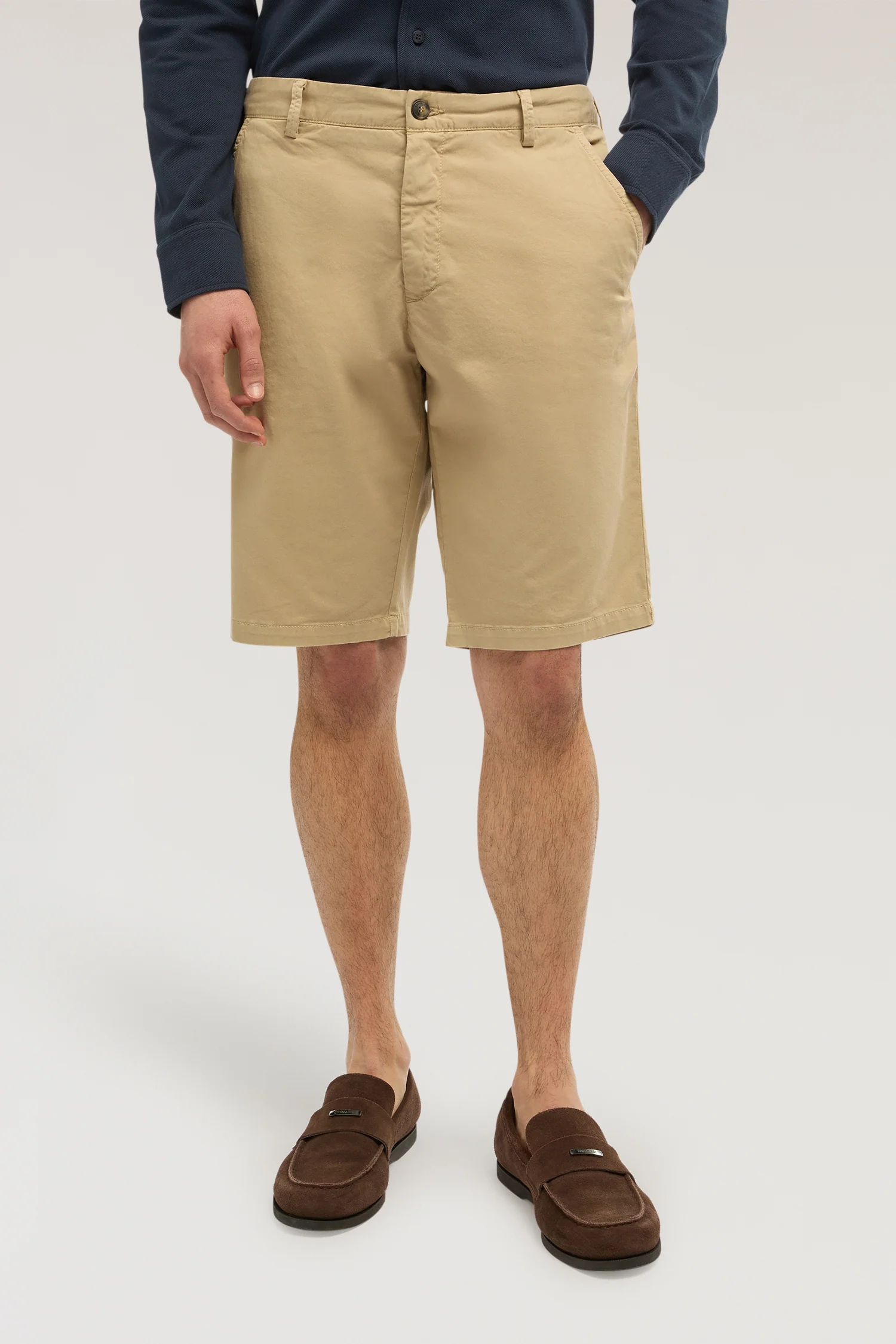 Bermuda Aviator slim fit in gabardine