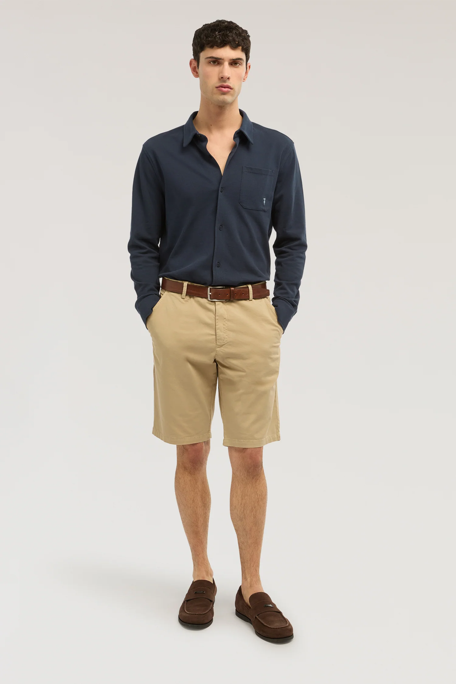 Bermuda Aviator slim fit in gabardine - Image 4