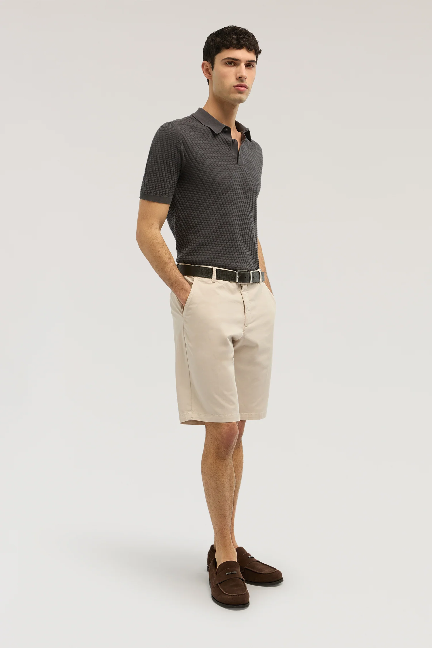 Bermuda Aviator slim fit in gabardine - Image 4