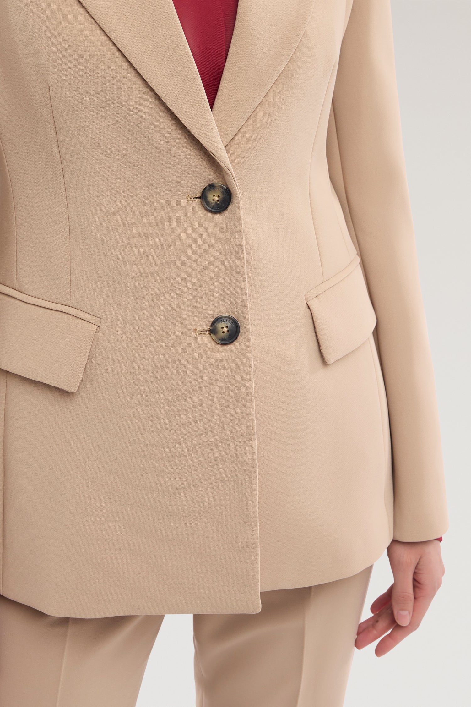 Blazer in cady fabric - Image 3