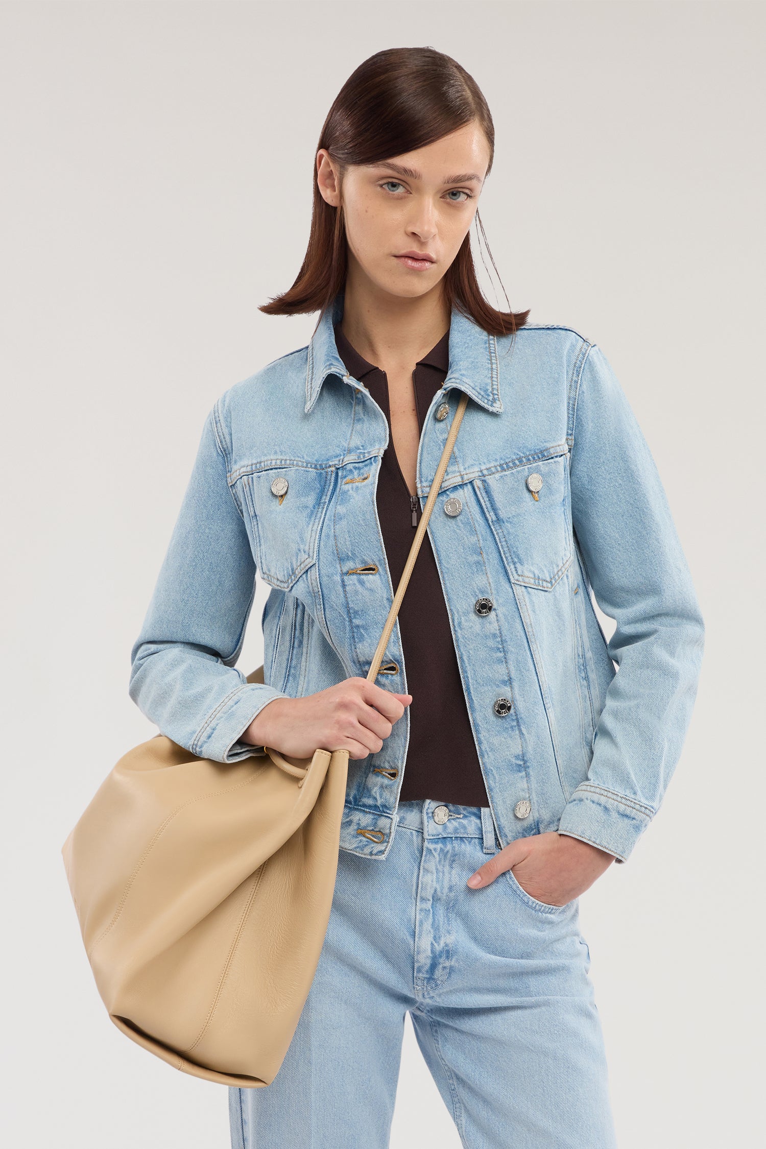 Bleached denim jacket - Image 4