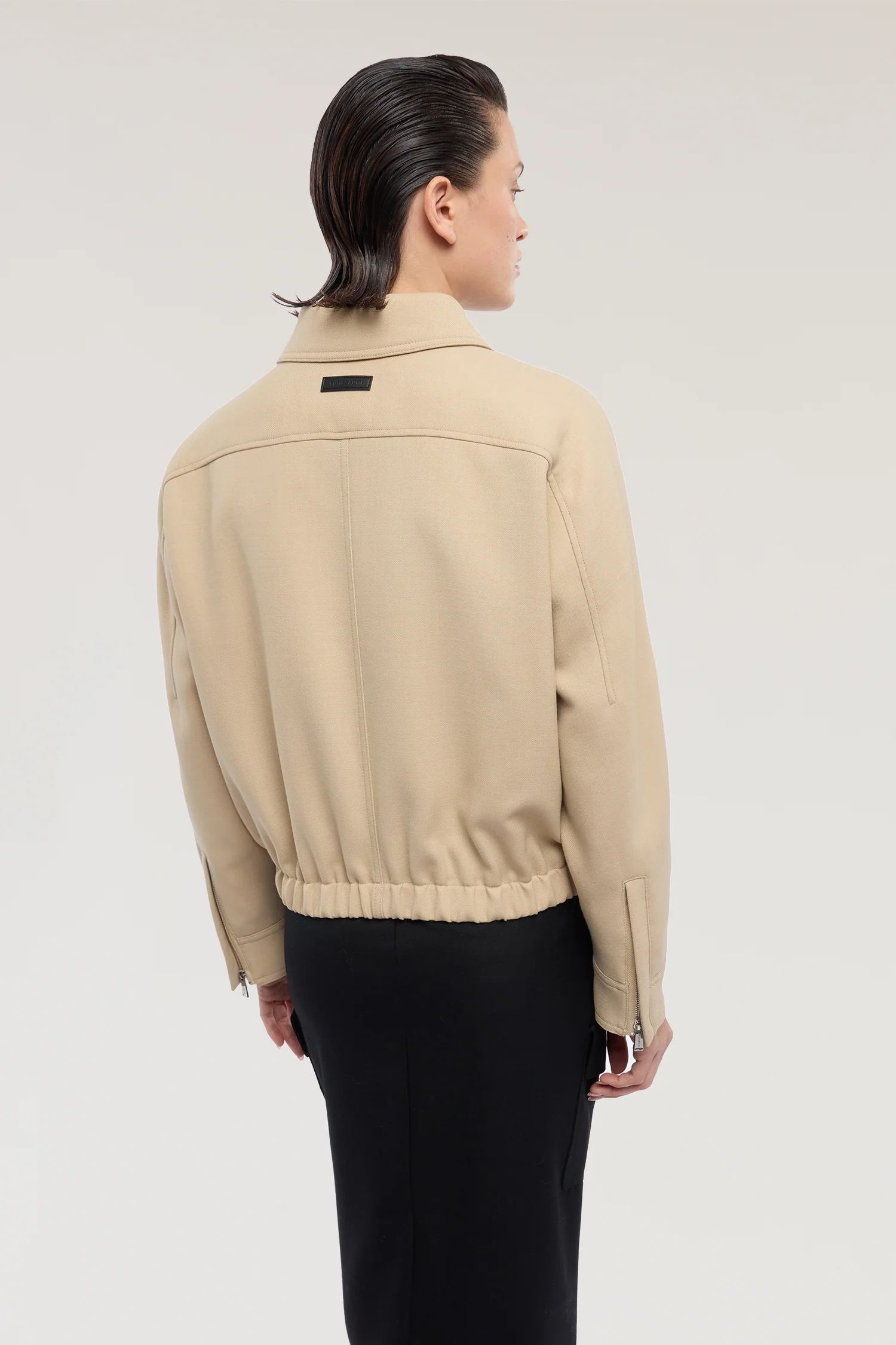 Bomber jacket in cool wool - Image 2