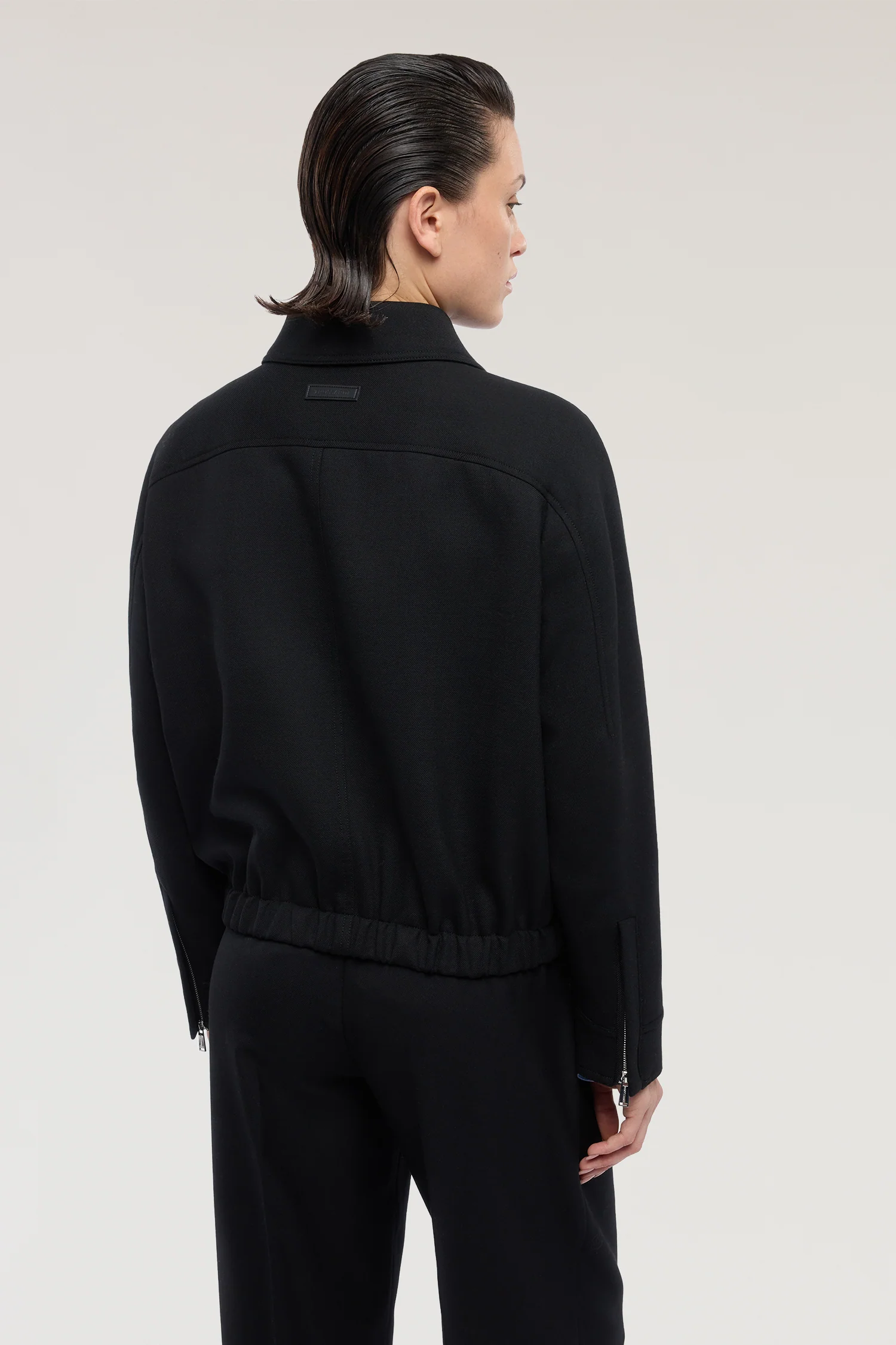 Bomber jacket in cool wool - Image 3