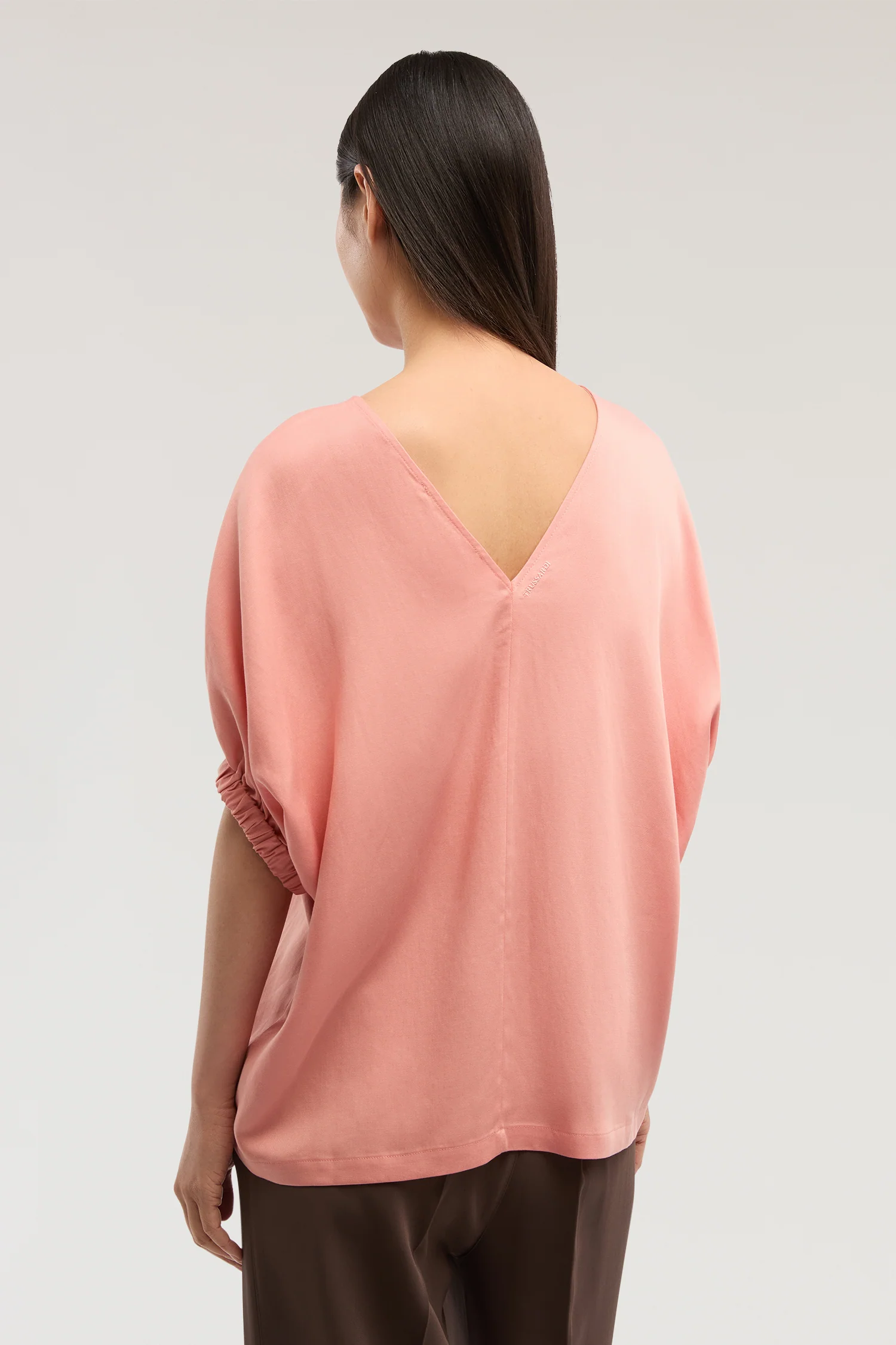 Boxy blouse in lyocell and linen - Image 3