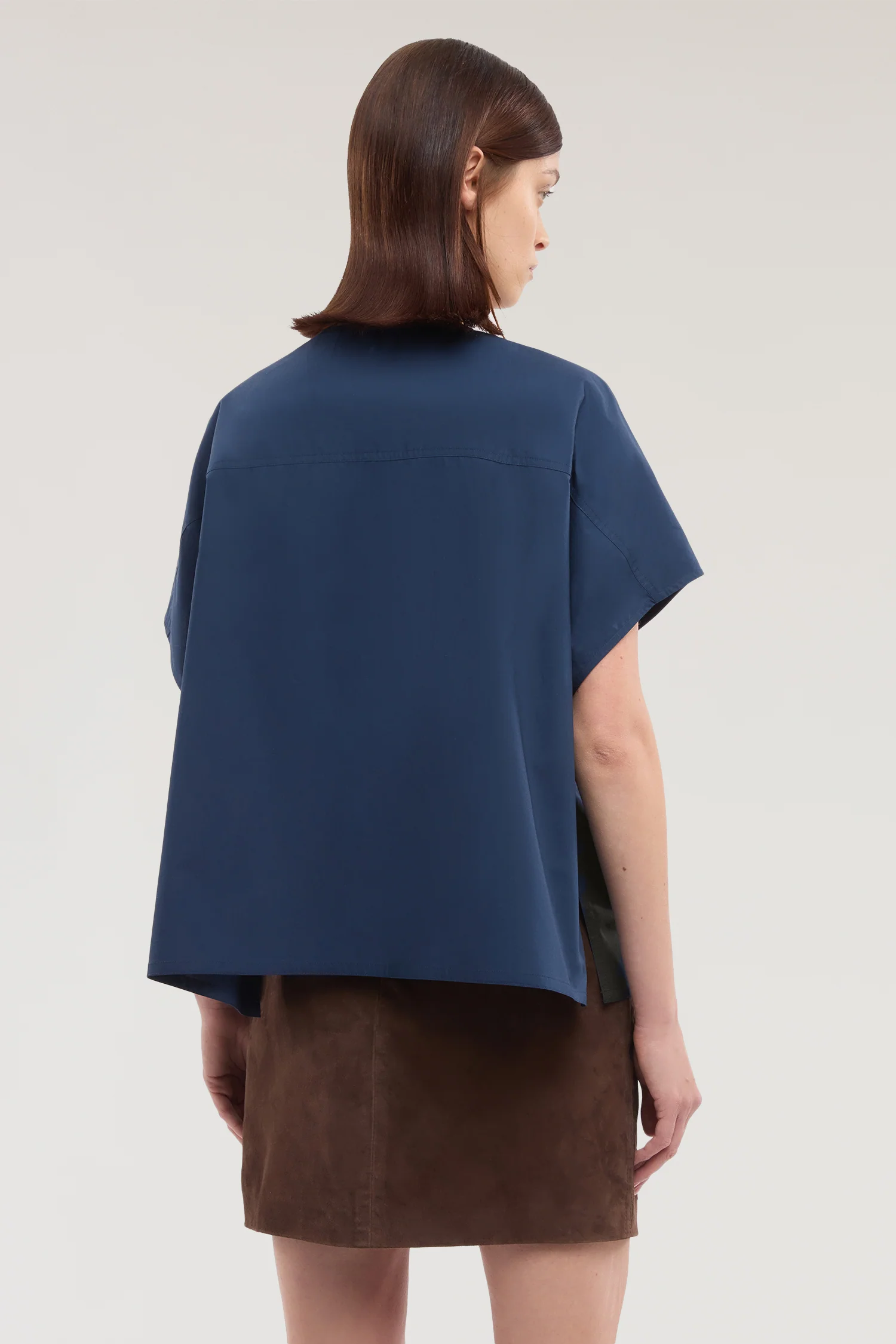 Boxy blouse in poplin - Image 2