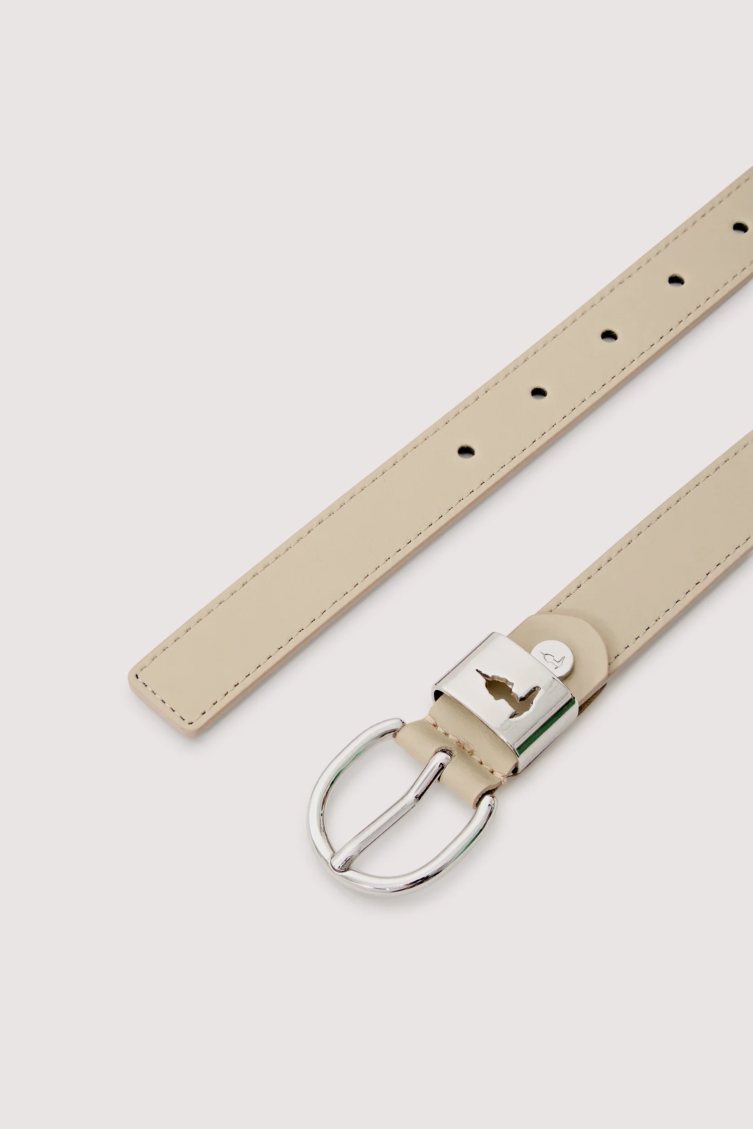 Calf leather belt with greyhound cut-out - Image 3