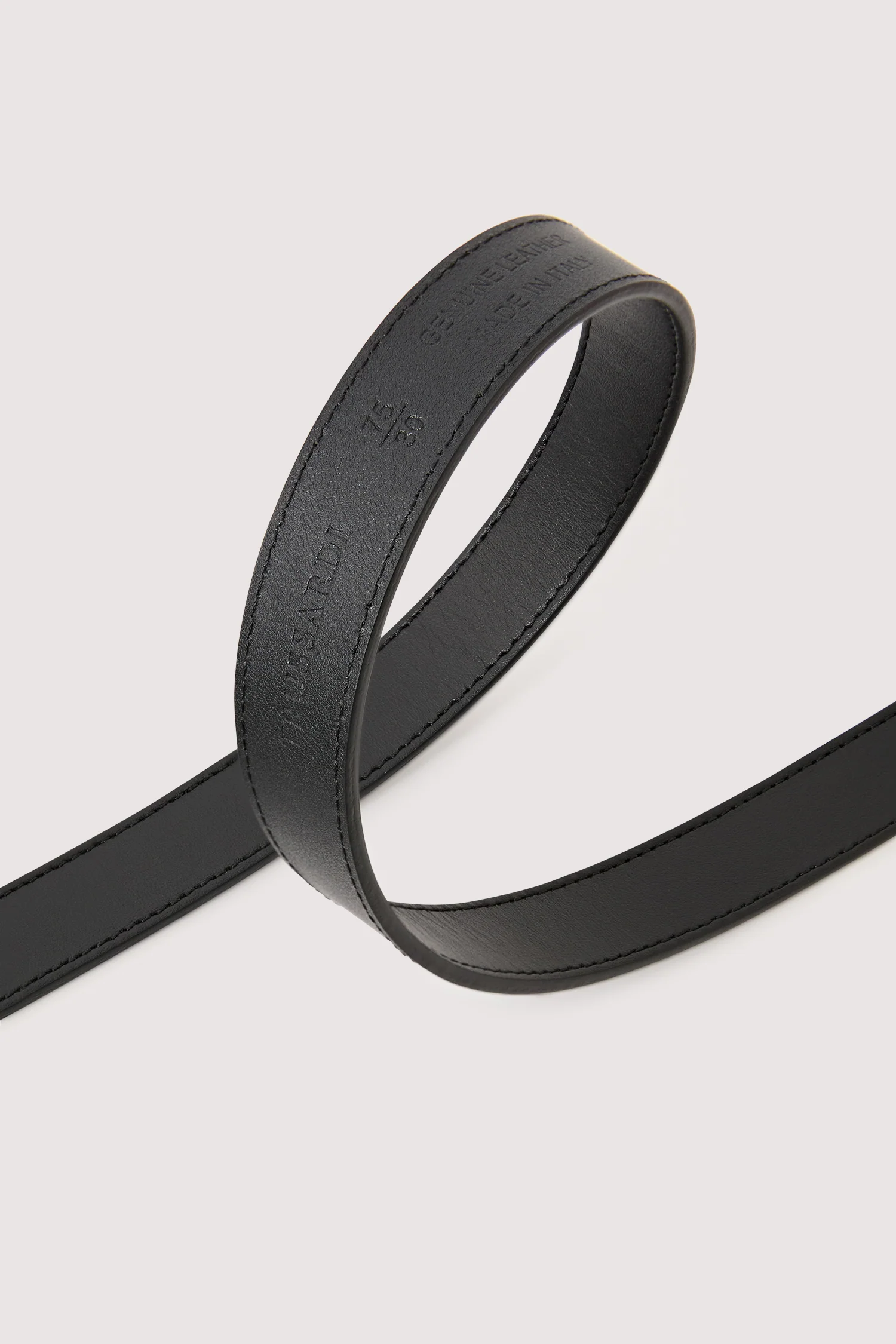 Calf leather belt with greyhound cut-out - Image 4