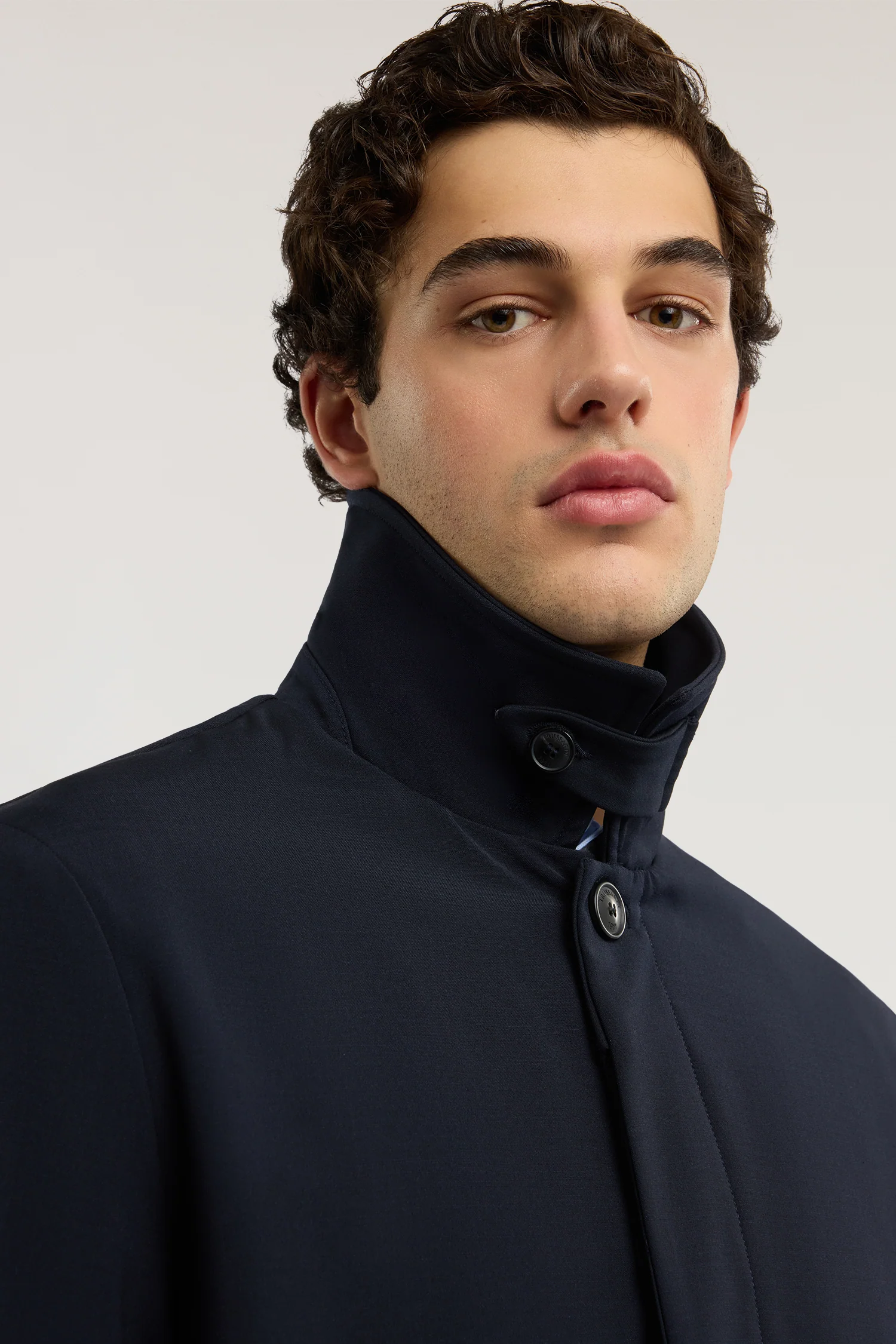 Car coat in lightweight wool fabric - Image 3