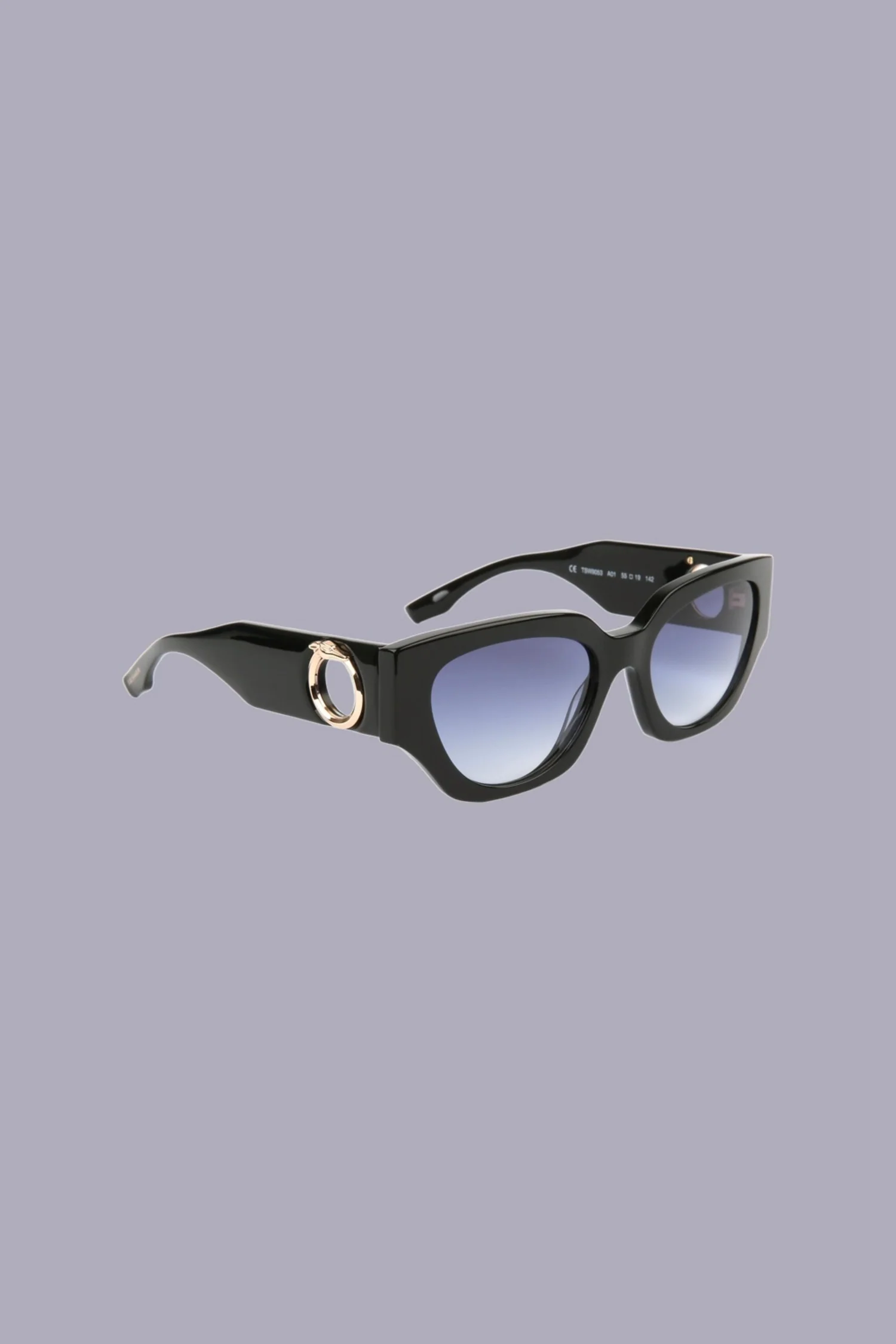 Cat-eye sunglasses with decorative detail