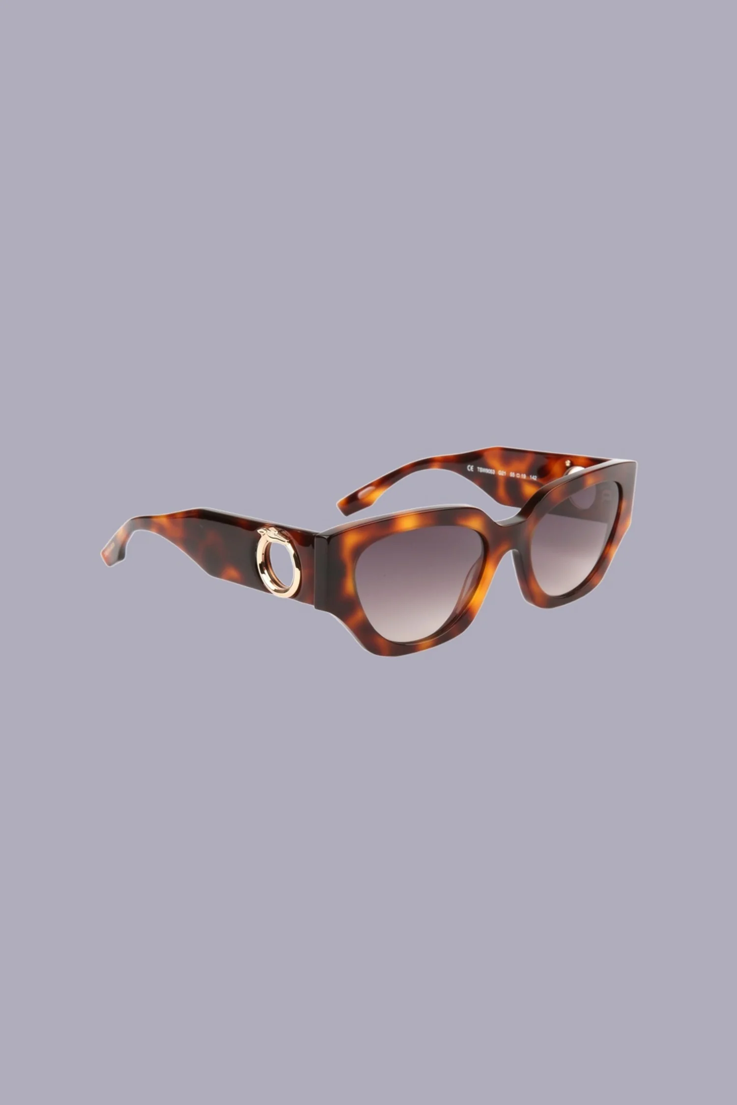 Cat-eye sunglasses with decorative detail