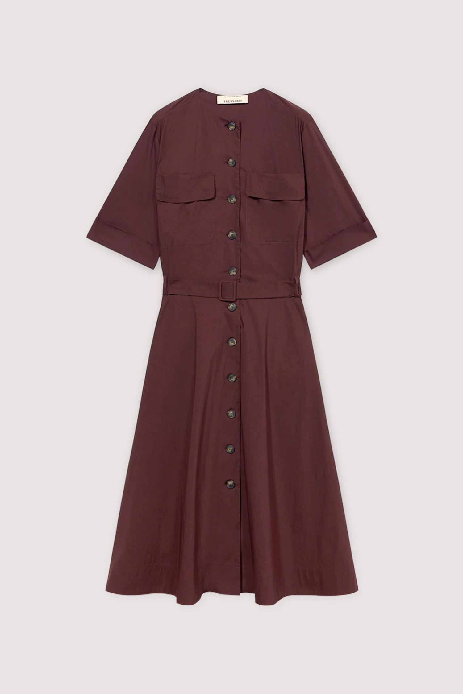 Chemisier dress with pockets in poplin - Image 5