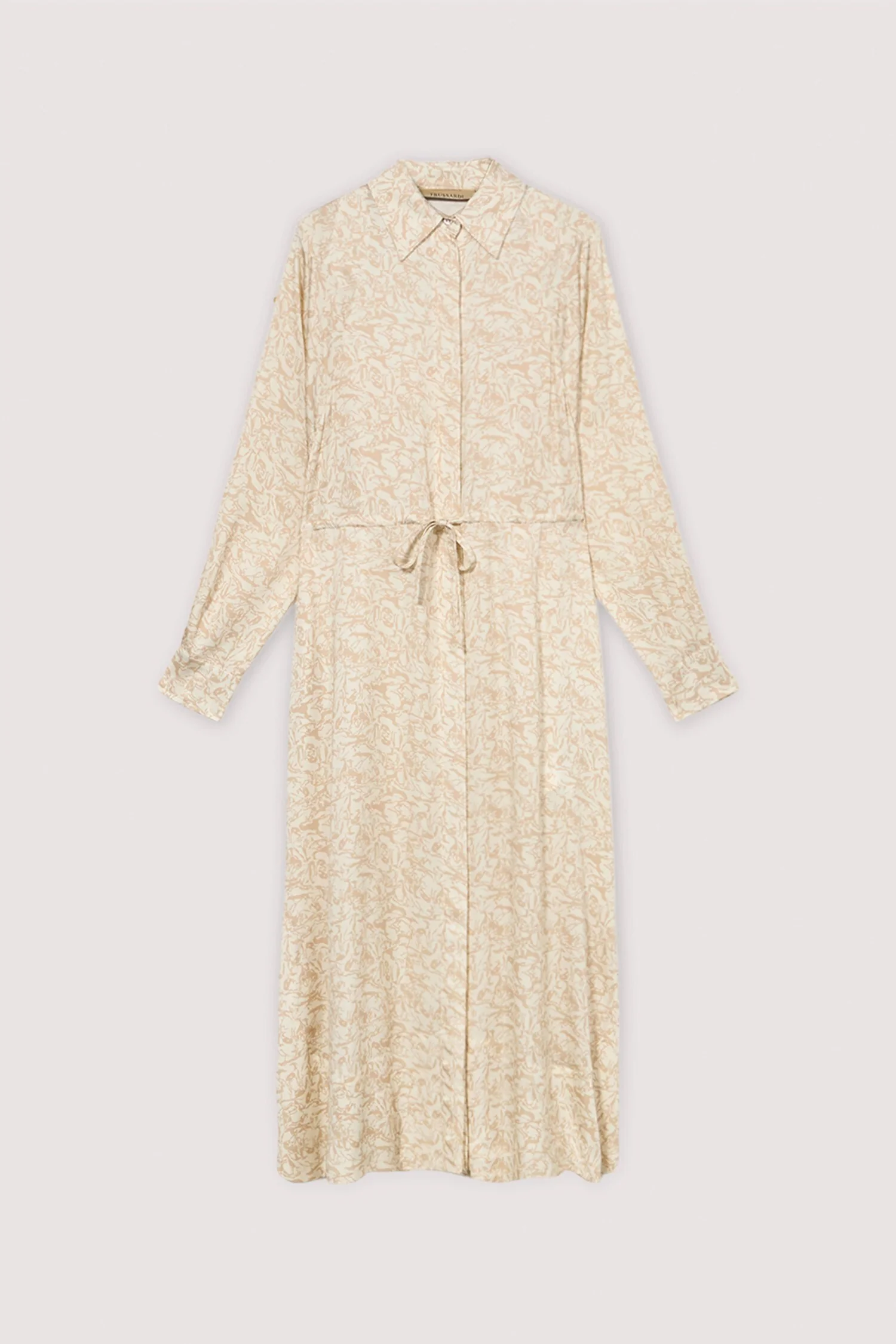 Chemisier dress with viscose twill print - Image 5