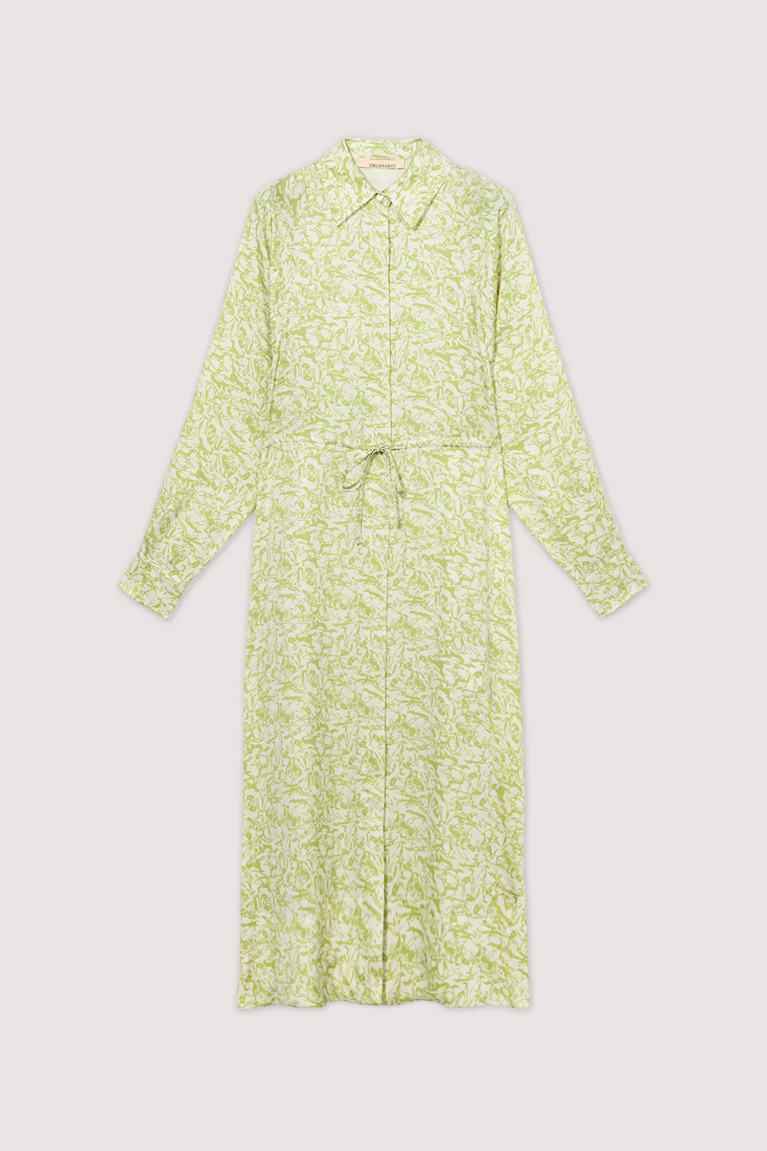 Chemisier dress with viscose twill print - Image 5