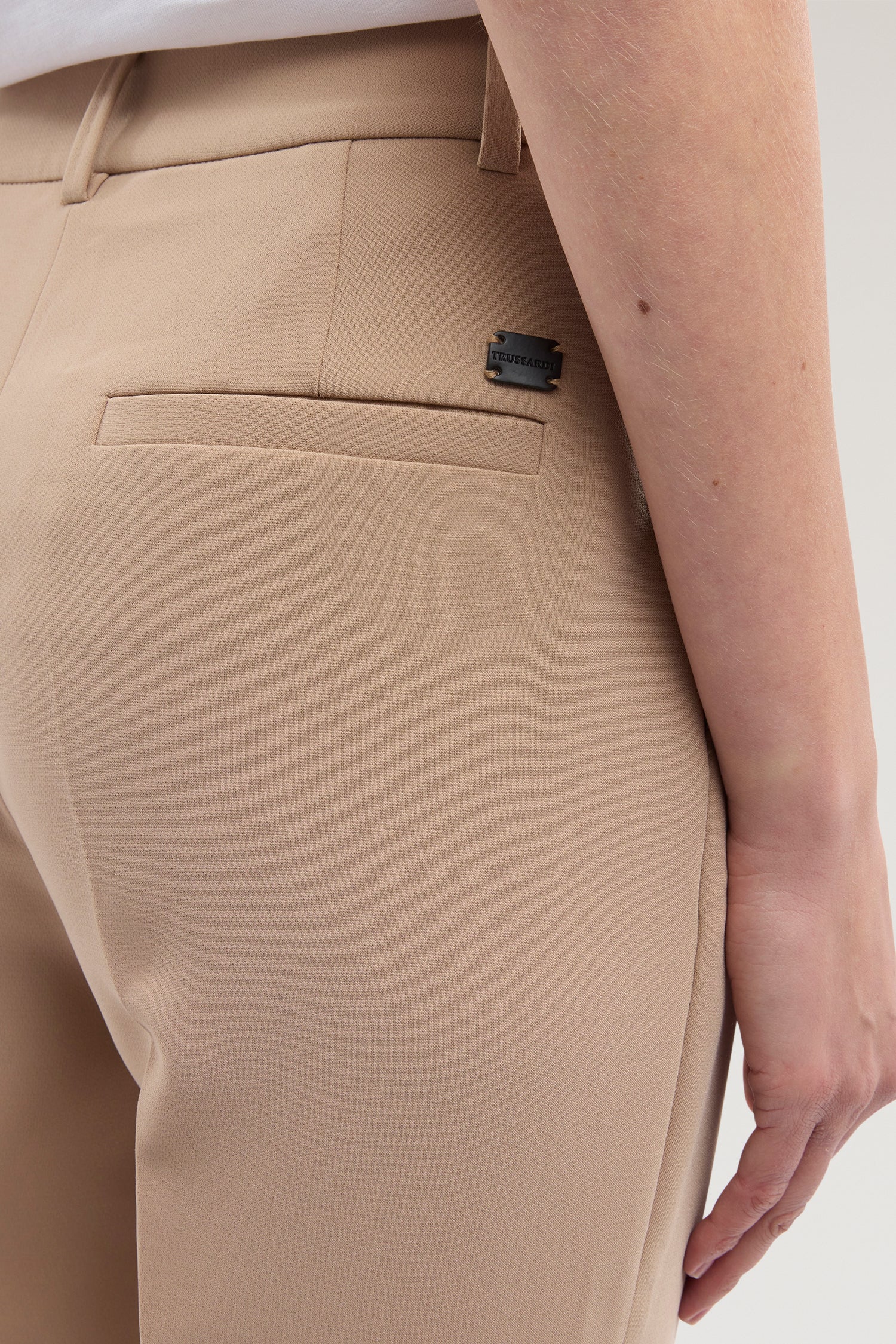 Cigarette trousers in cady fabric - Image 3