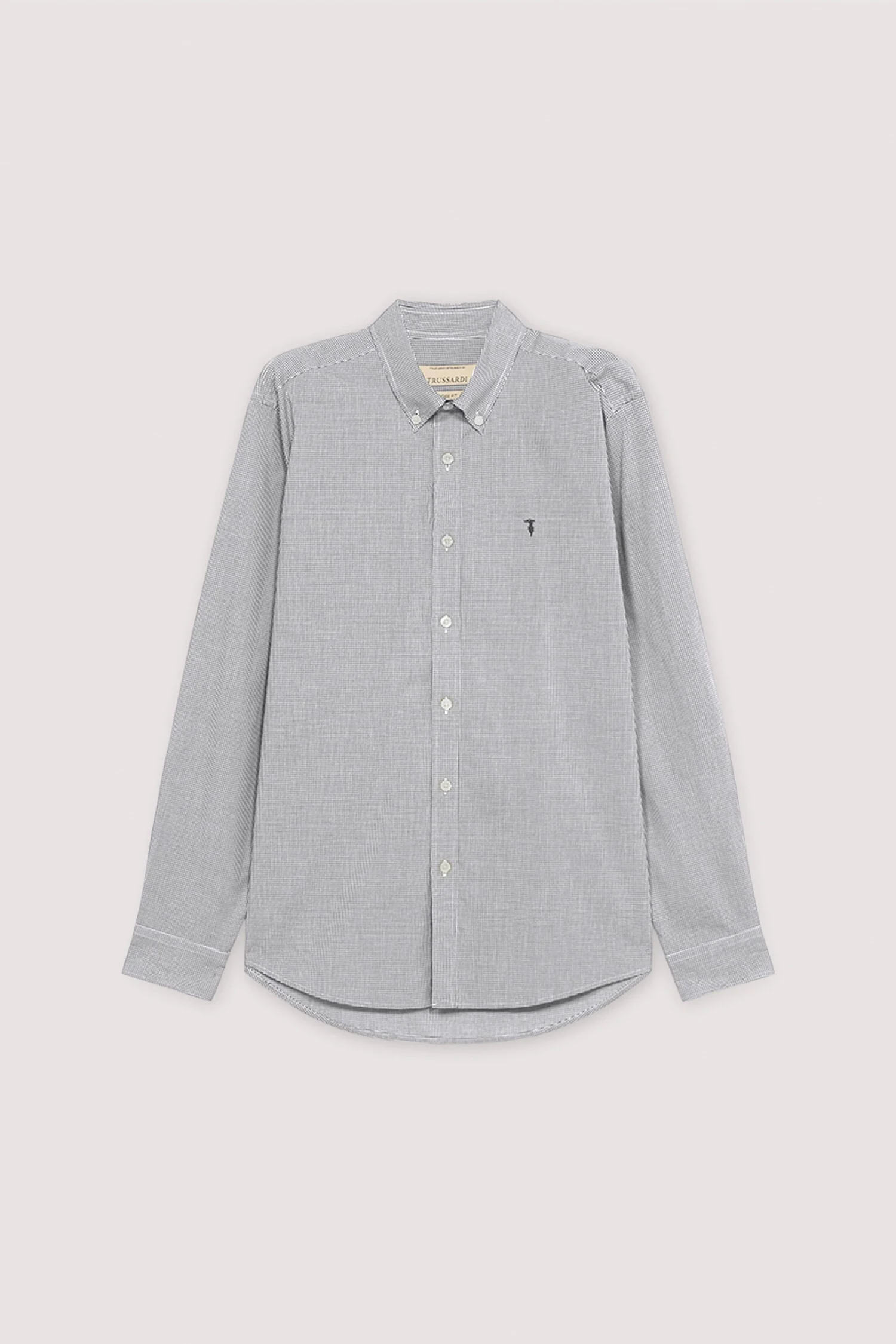 Close-fit cotton gingham shirt - Image 5