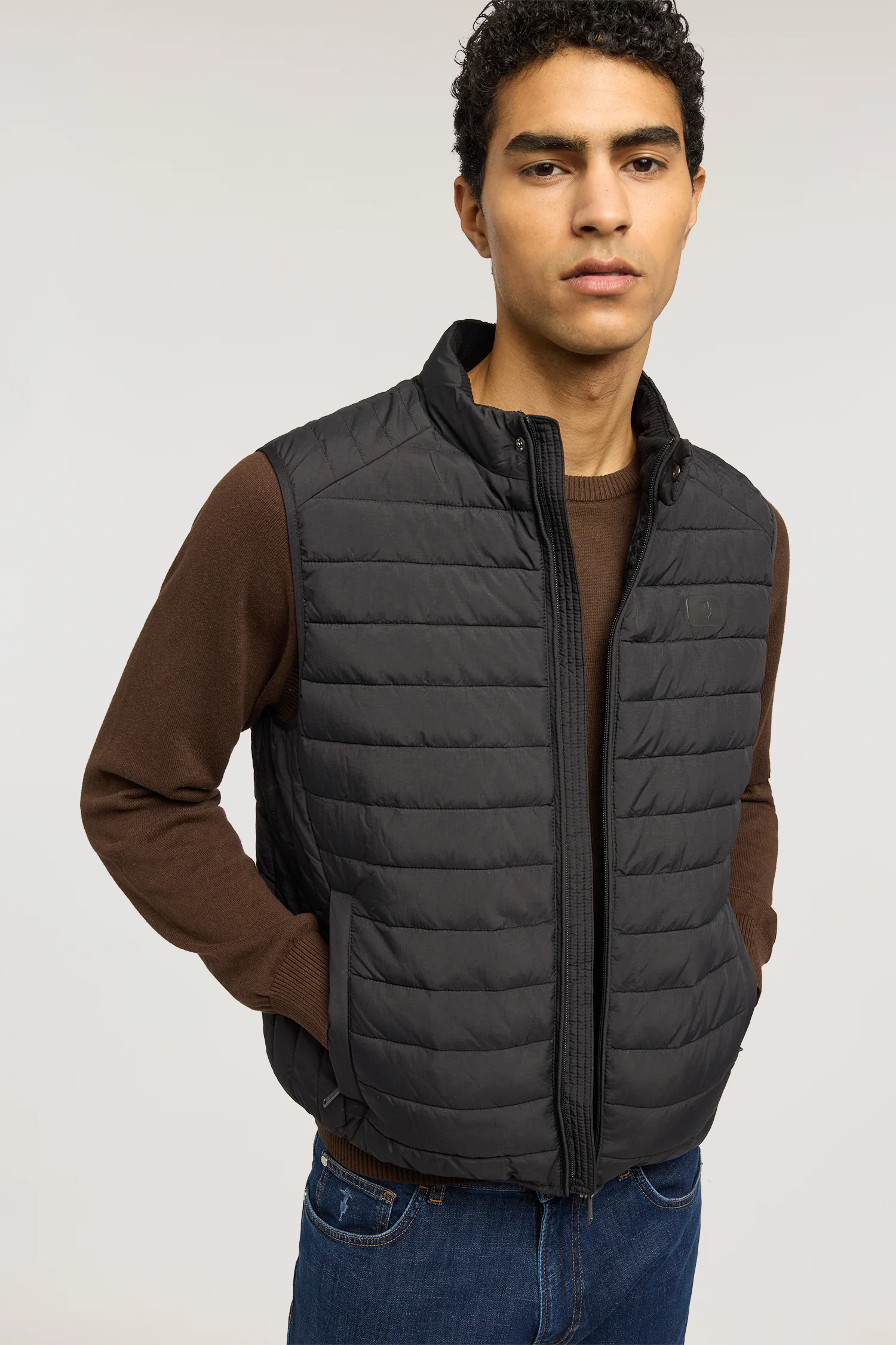 Crinkle nylon gilet - Image 4