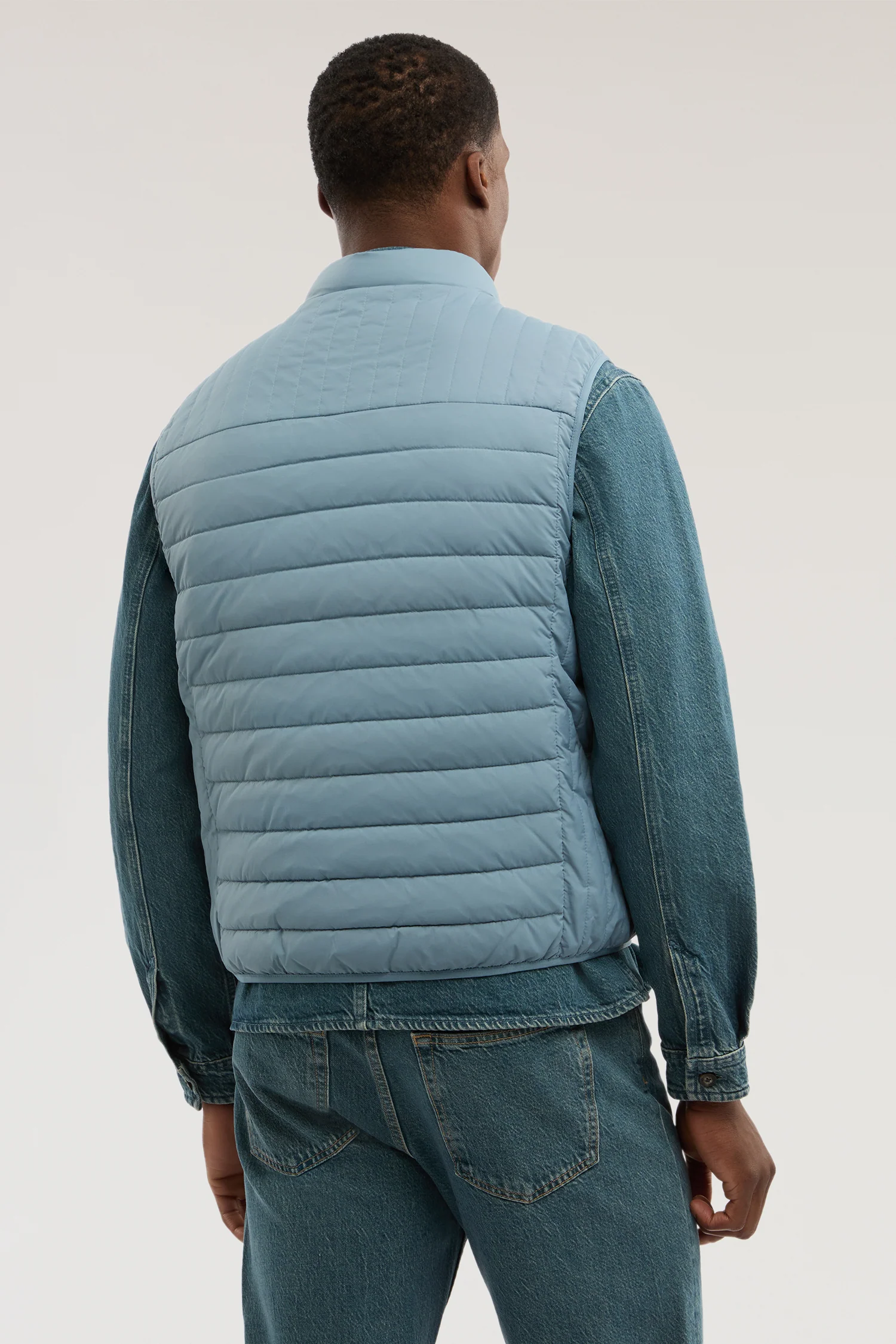 Crinkle nylon gilet - Image 3
