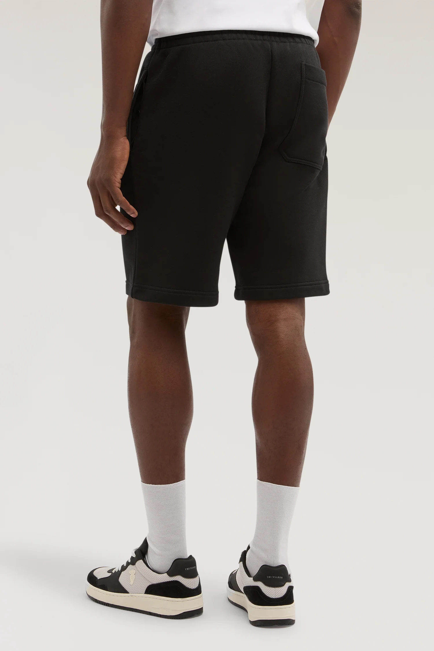 Diagonal jersey Bermuda shorts - Image 2