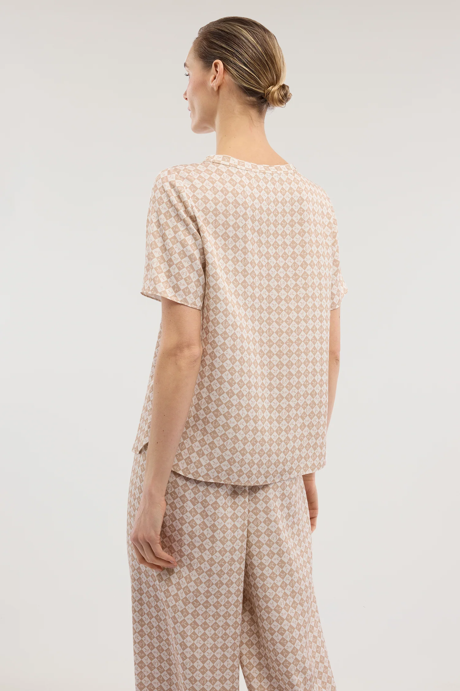 Dogmier T-shirt with viscose print - Image 2