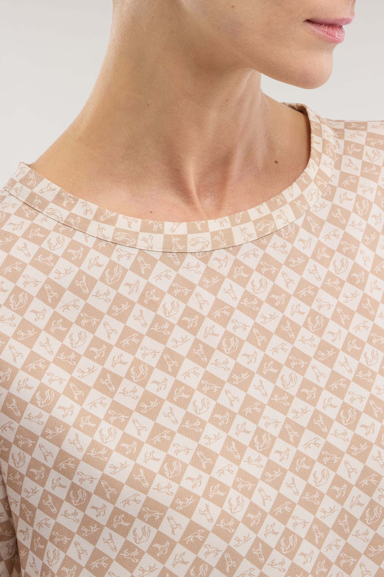 Dogmier T-shirt with viscose print - Image 3