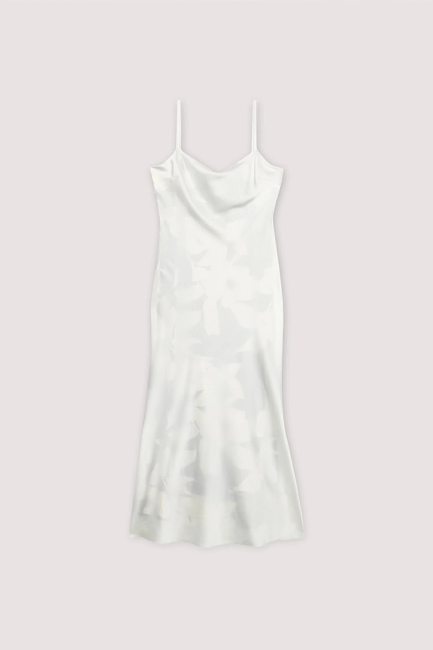 Double-weave satin print dress - Image 5