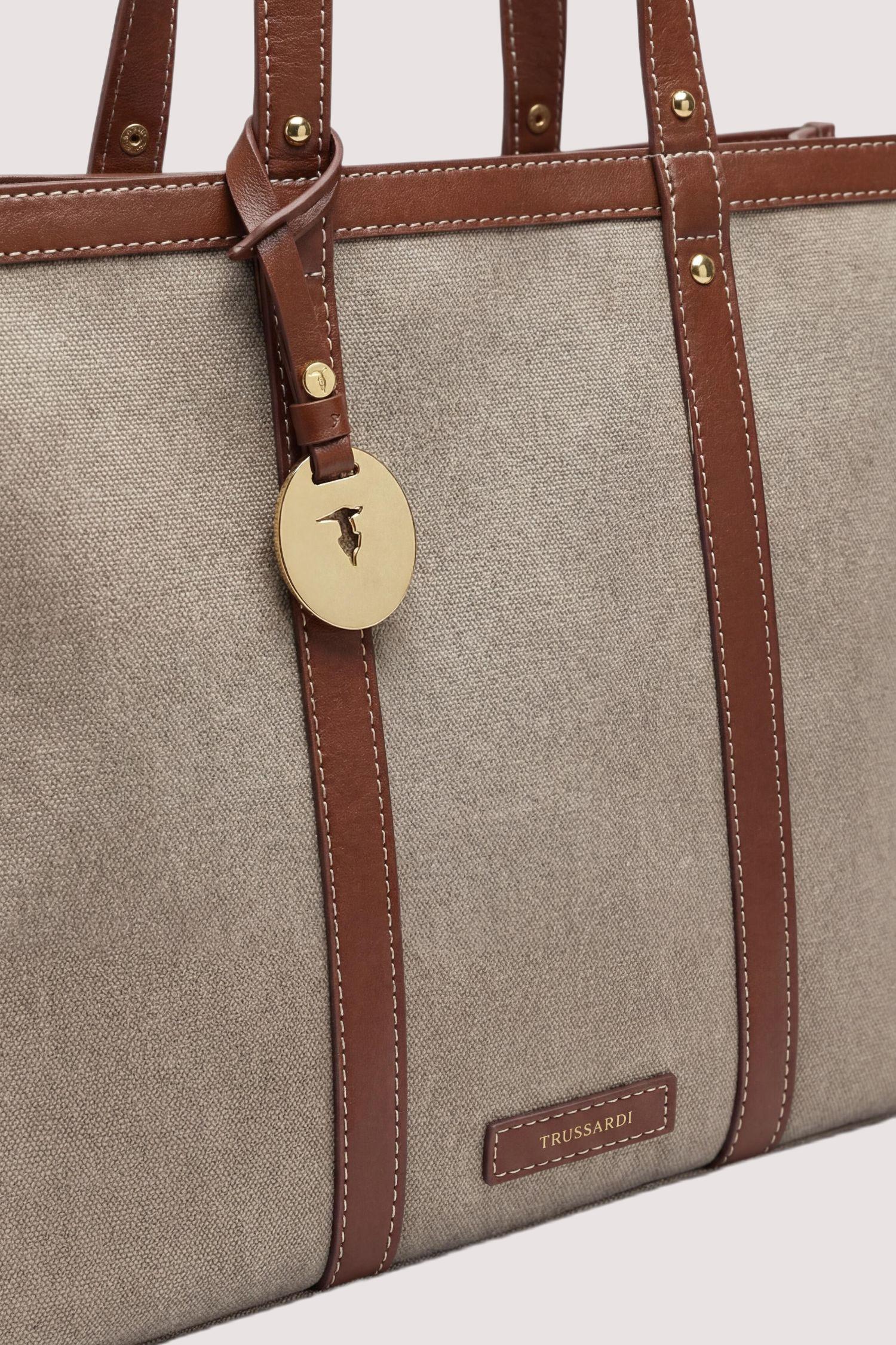 Elba Large Tote Bag in Canvas - Image 4