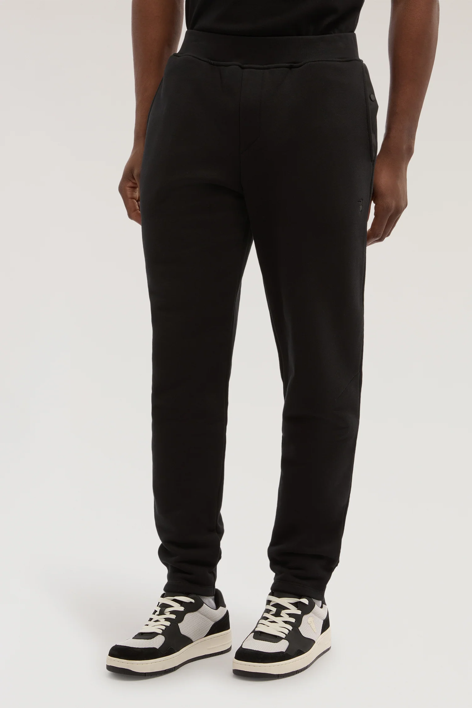 Embroidered jersey joggers