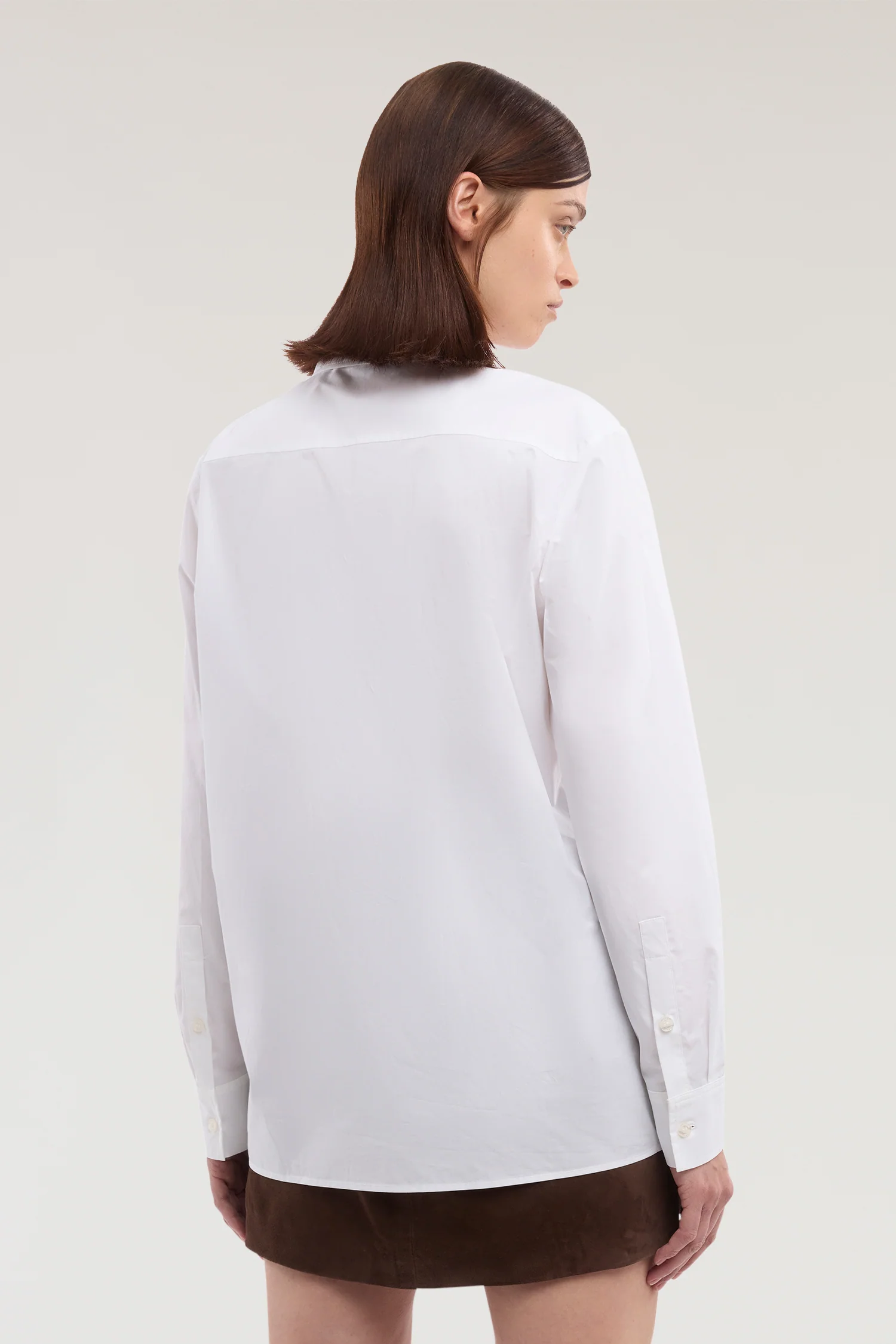 Embroidered poplin shirt - Image 3