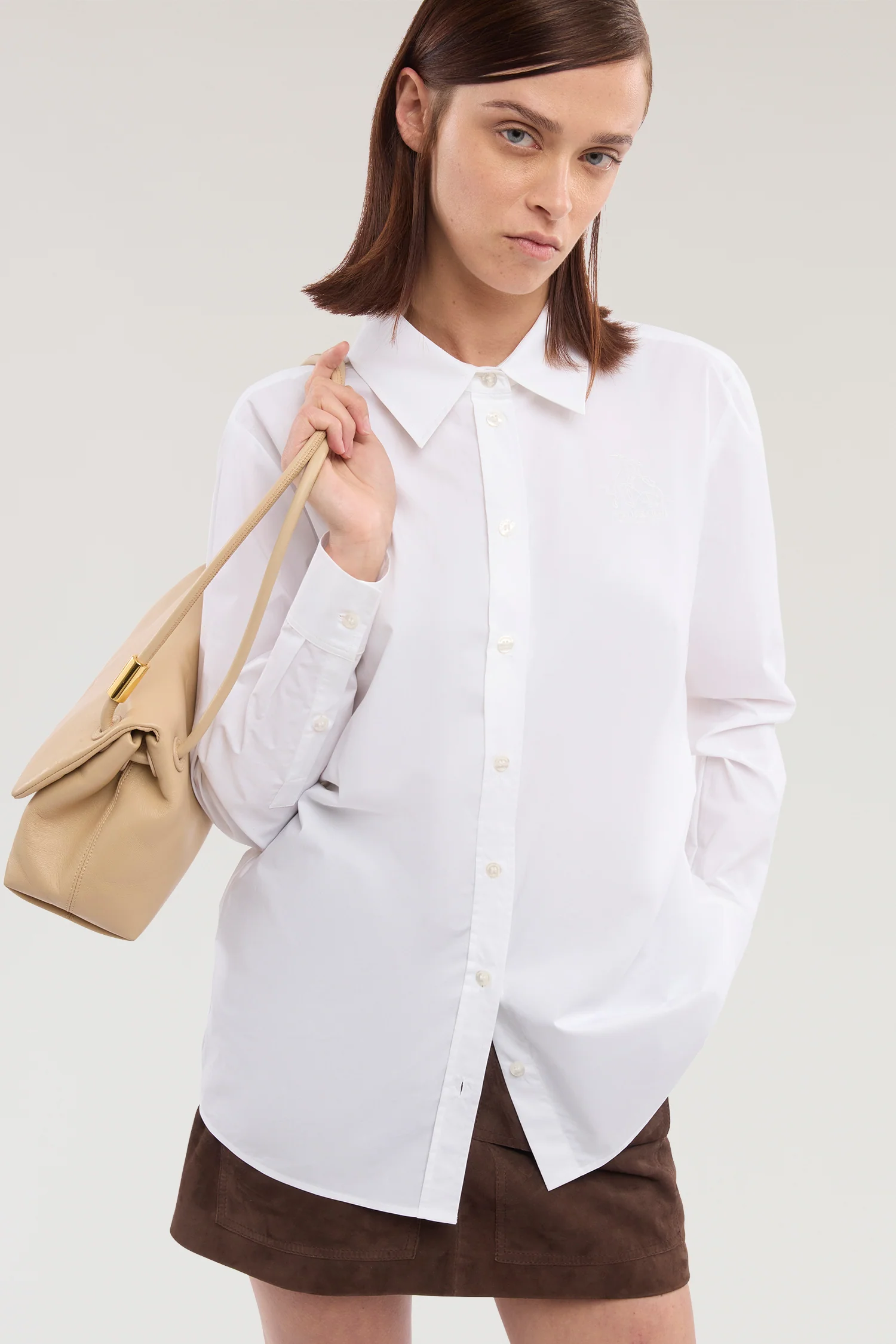 Embroidered poplin shirt - Image 4