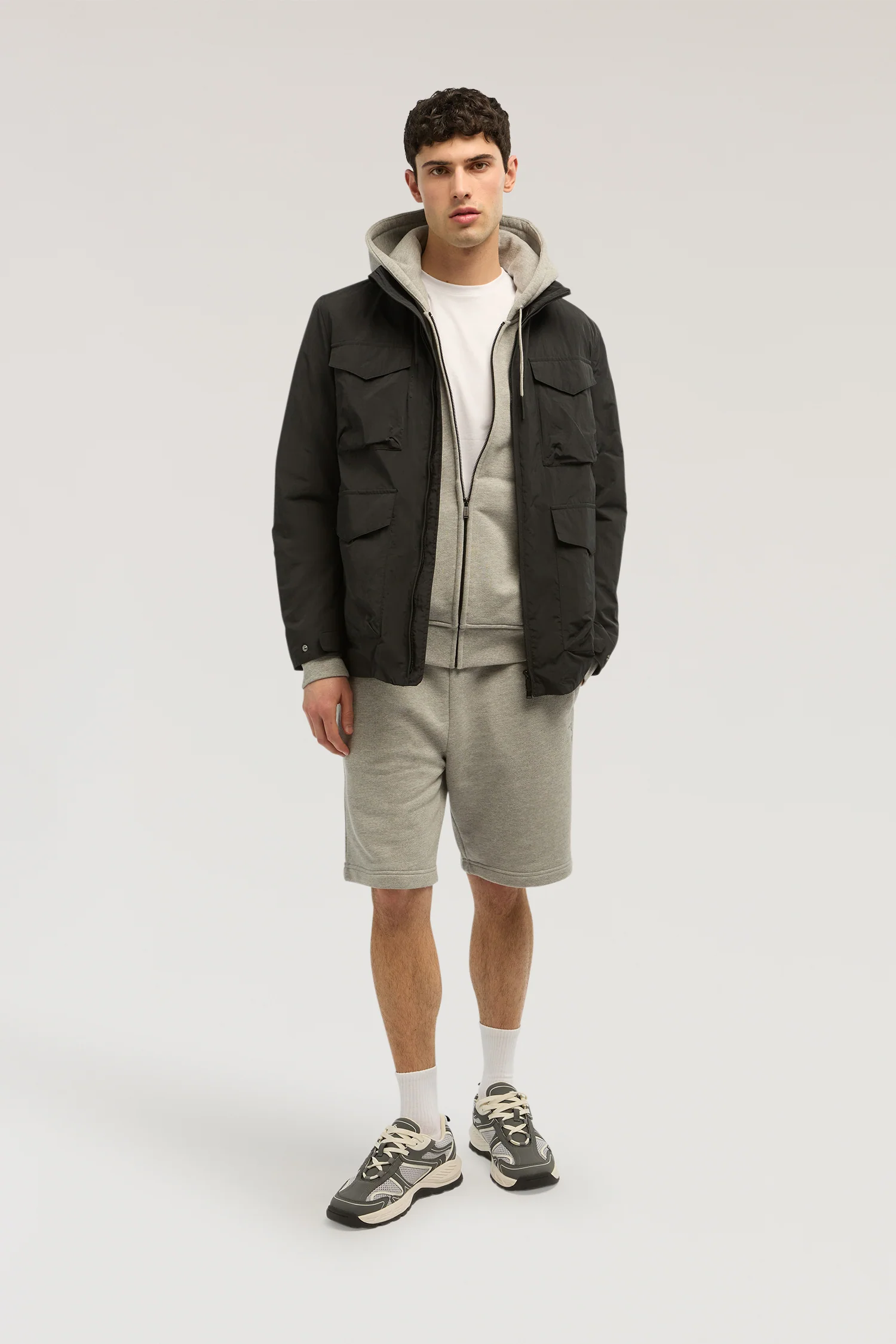 Field jacket in crinkle nylon - Image 4