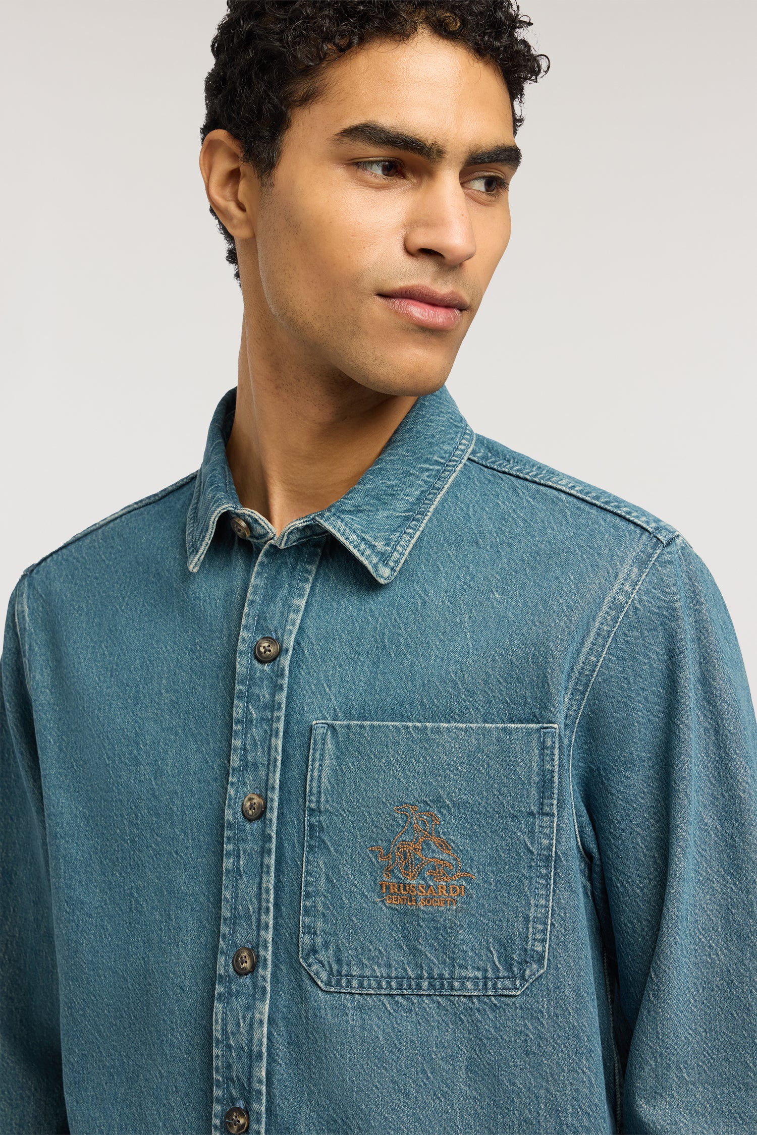 Gentle Society relaxed fit denim shirt - Image 3