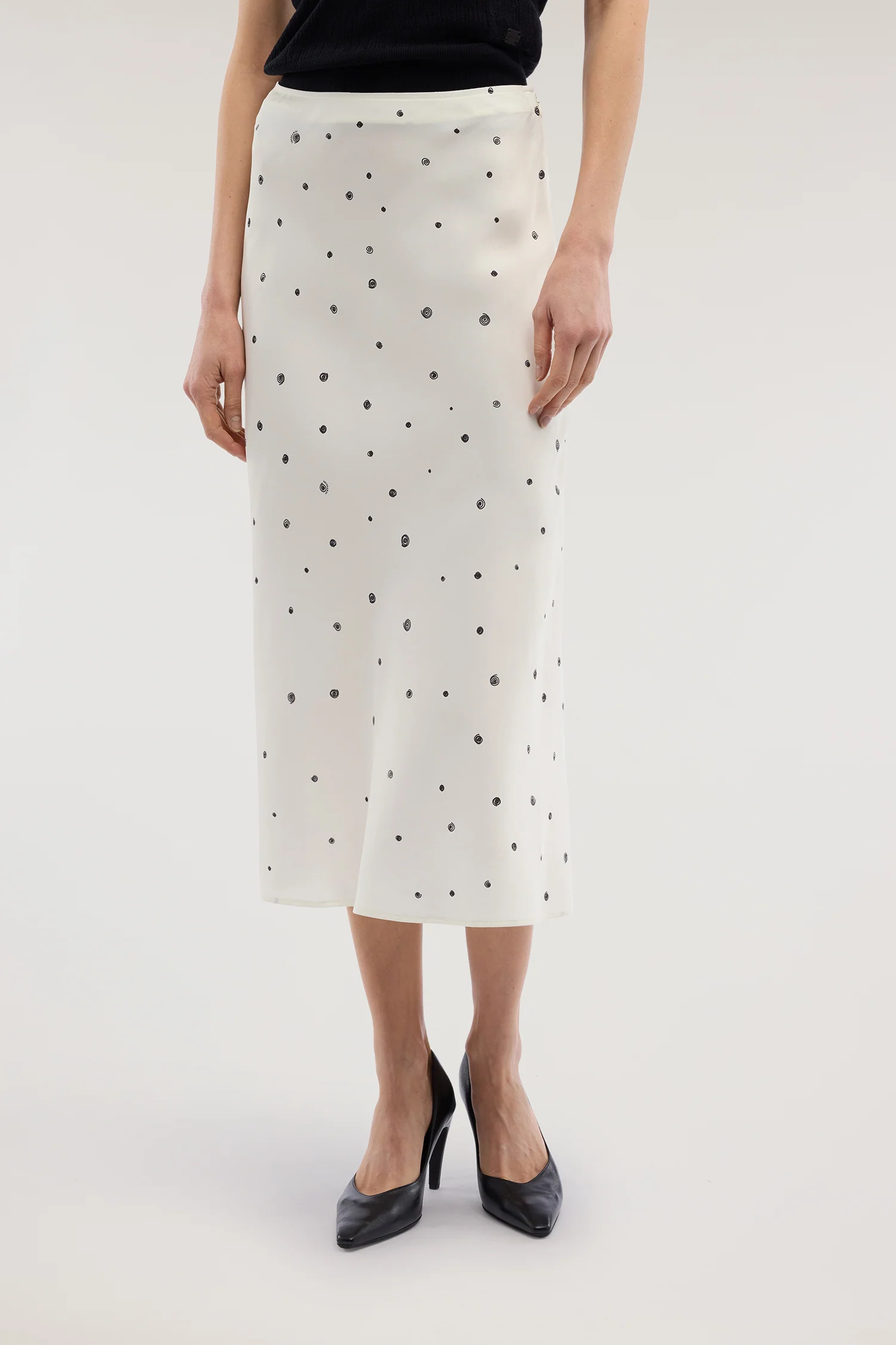 Gonna midi Gentle Pois with viscose waistband - Image 6
