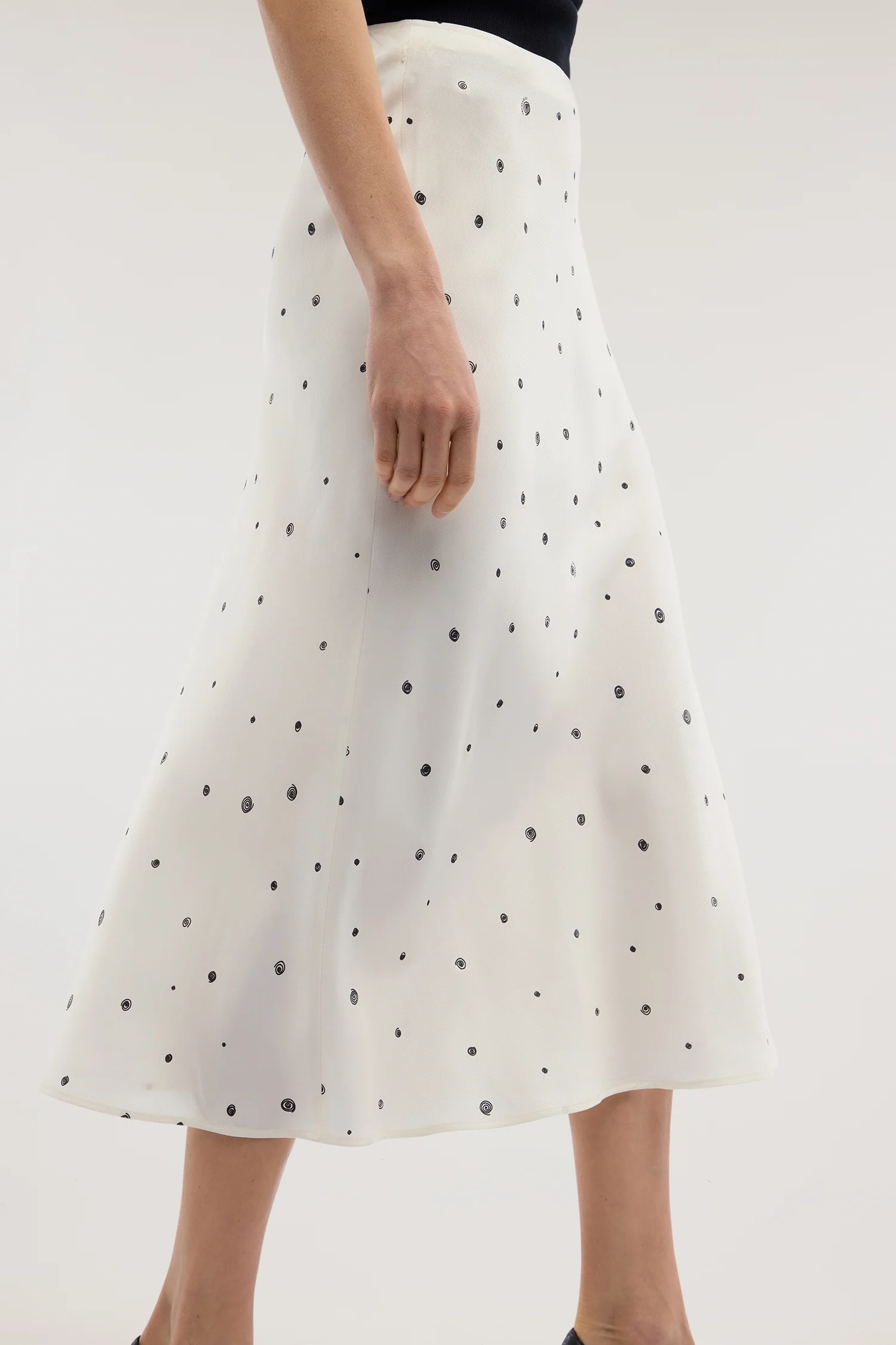 Gonna midi Gentle Pois with viscose waistband - Image 8