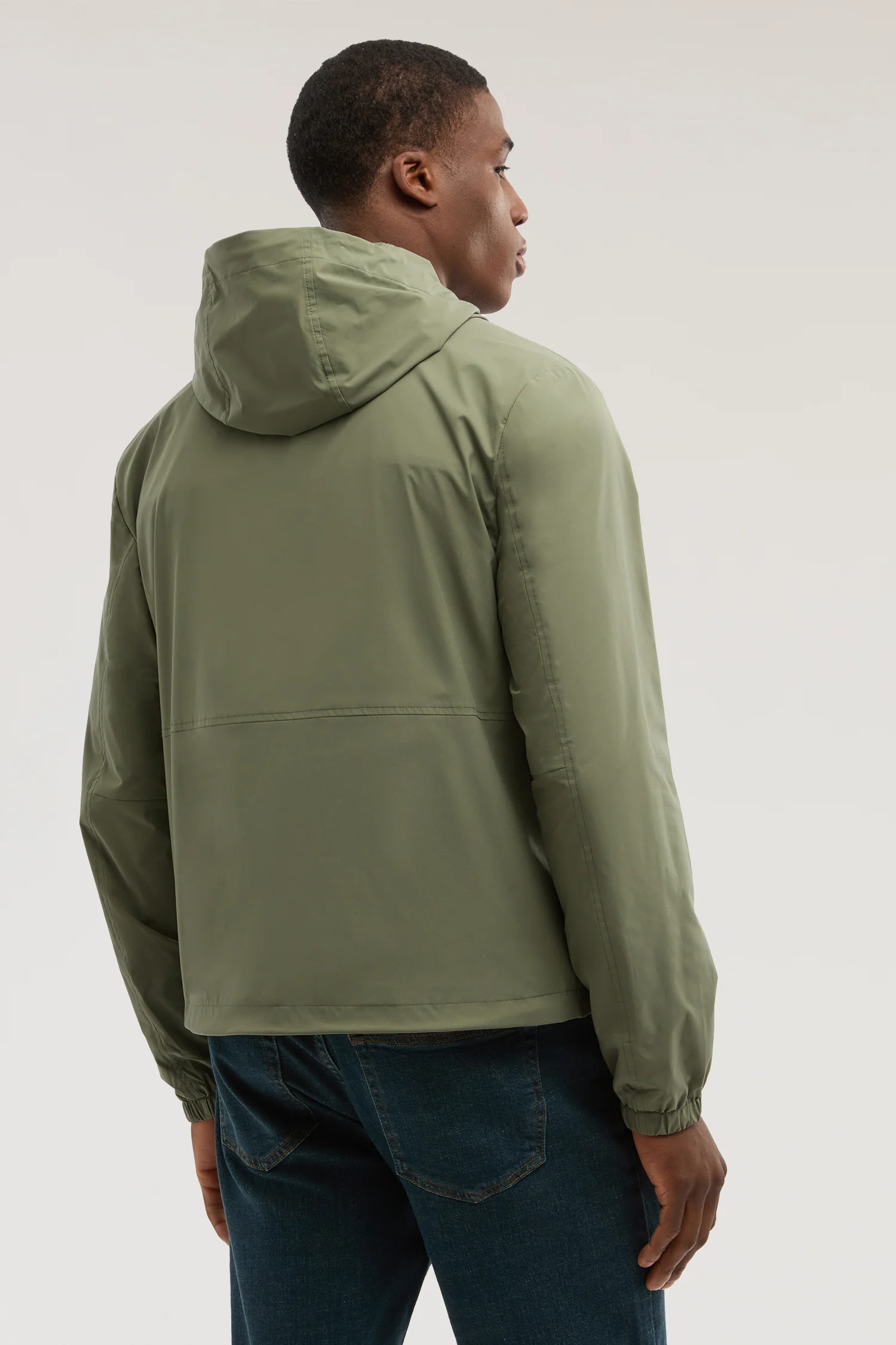 Hooded jacket in microfibre - Image 2