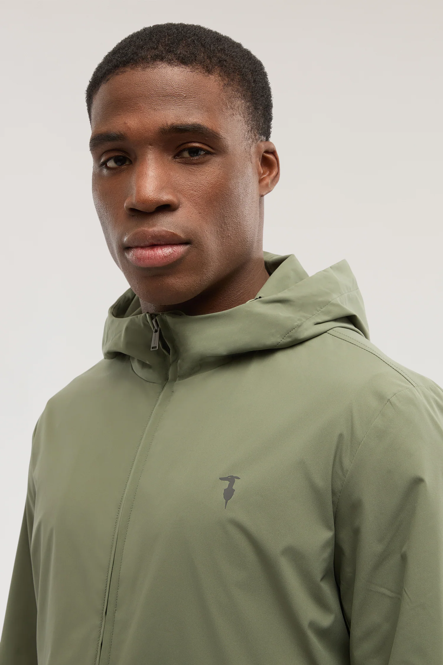 Hooded jacket in microfibre - Image 3