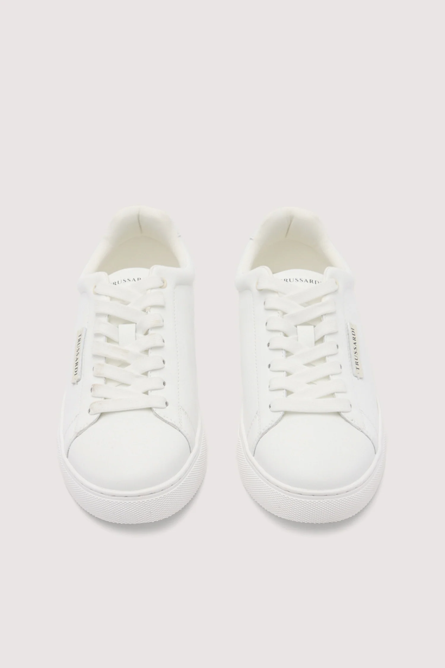 Leather cupsole trainer