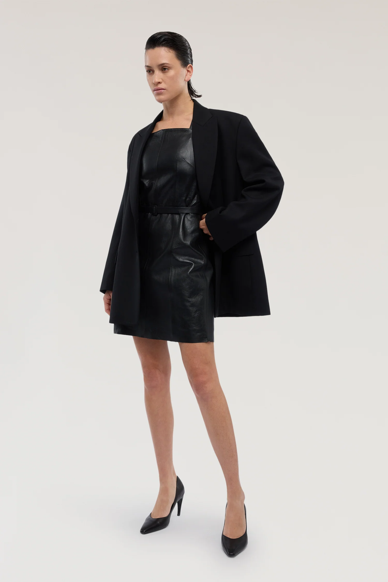 Leather mini dress - Image 4