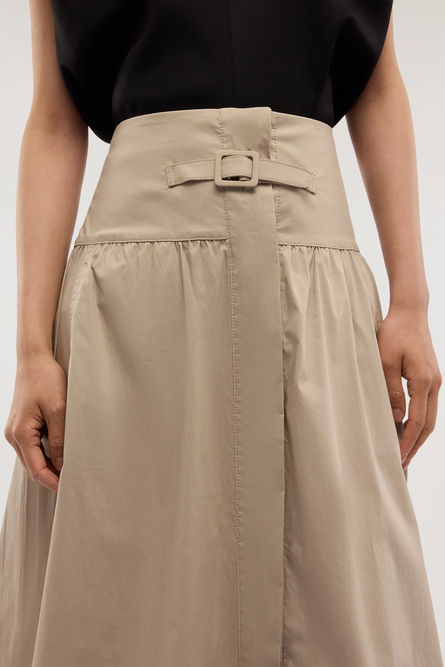 Lightweight cotton A-line dress - Image 3