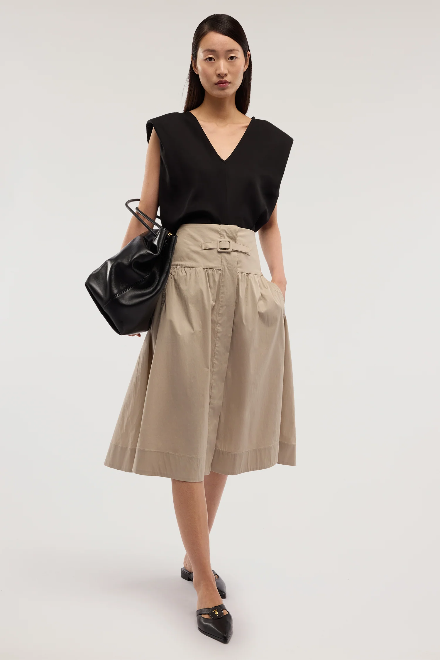 Lightweight cotton A-line dress - Image 4