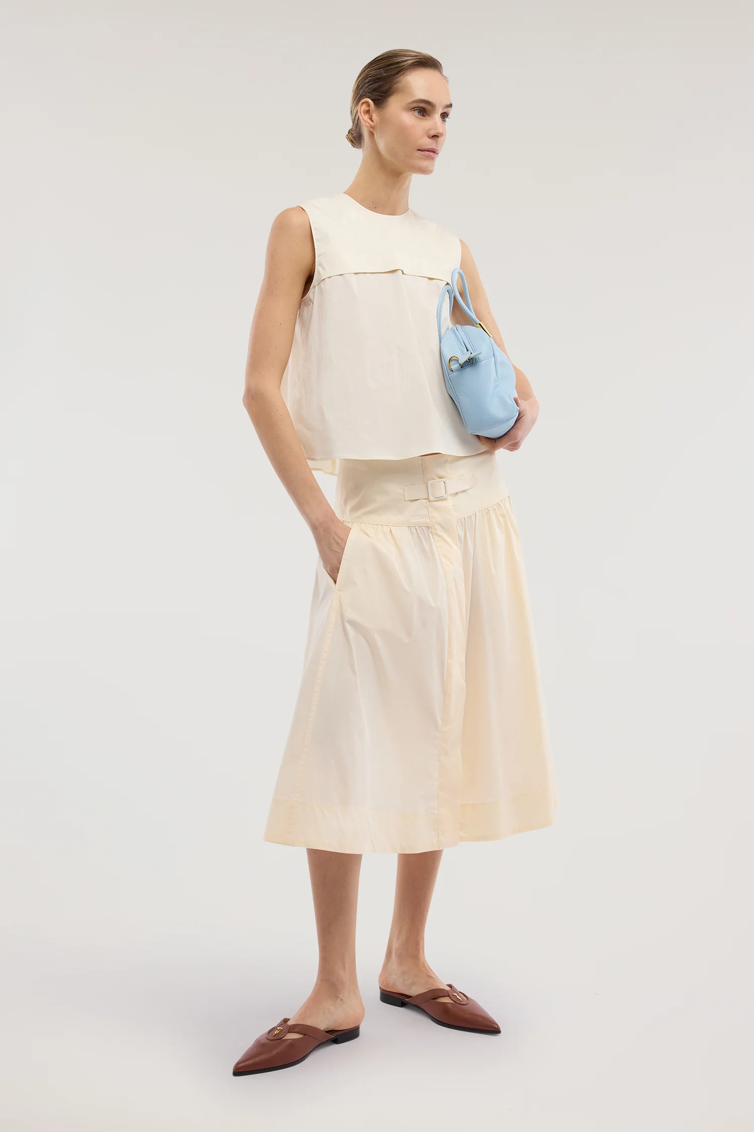 Lightweight cotton A-line dress - Image 4