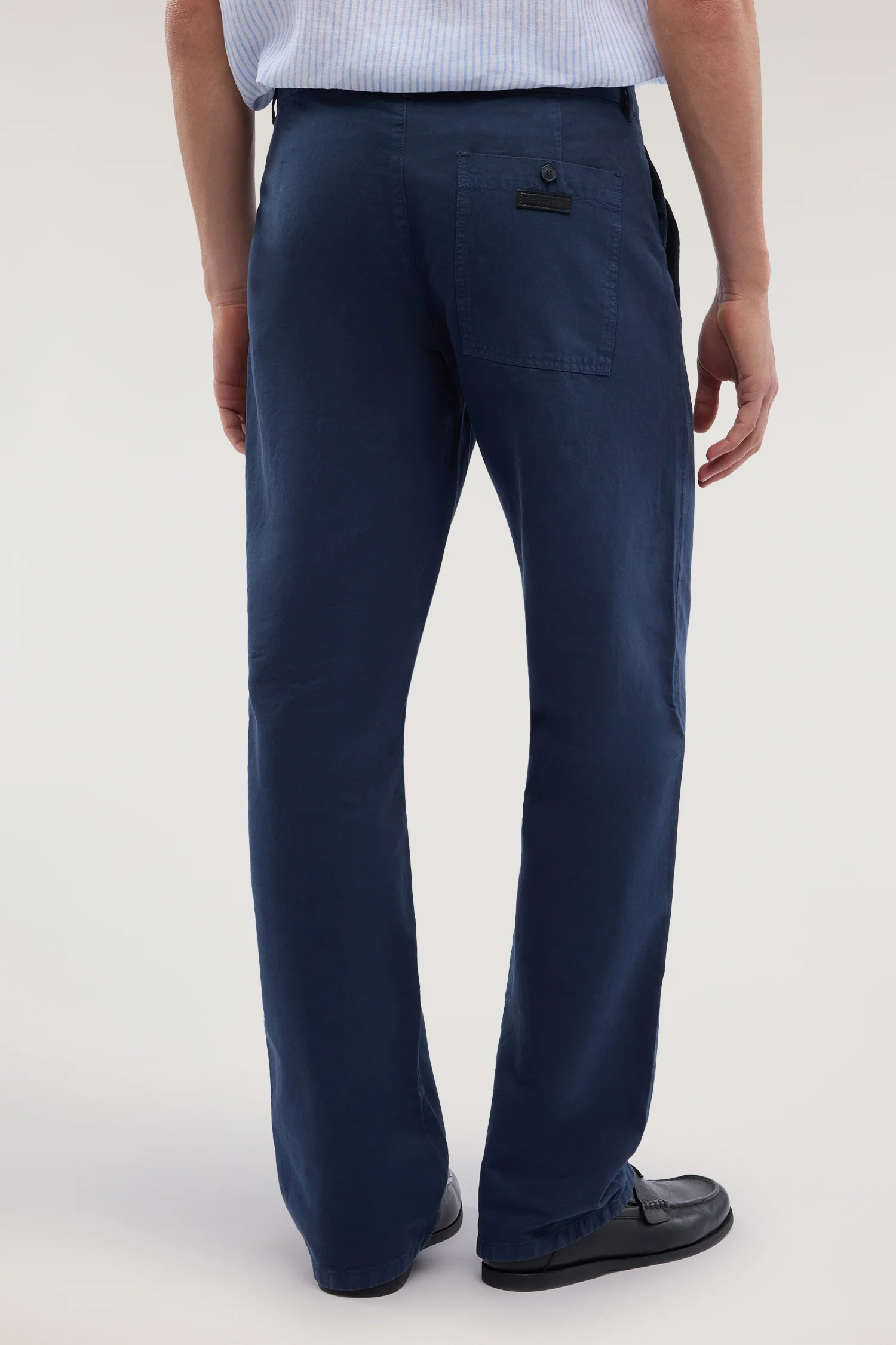 Linen-blend fatigue trousers - Image 2