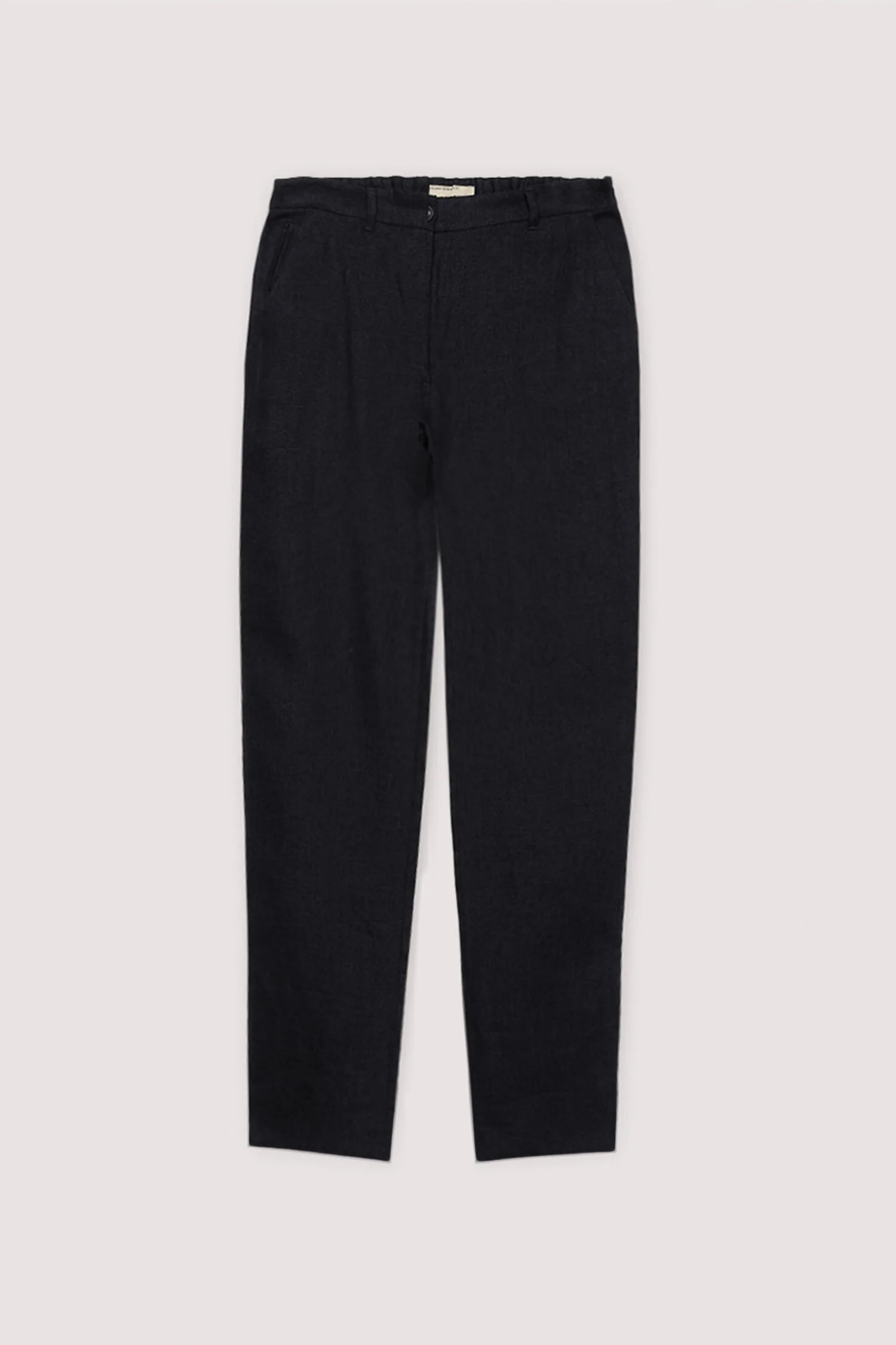 Linen trousers with elastic waist - Image 5