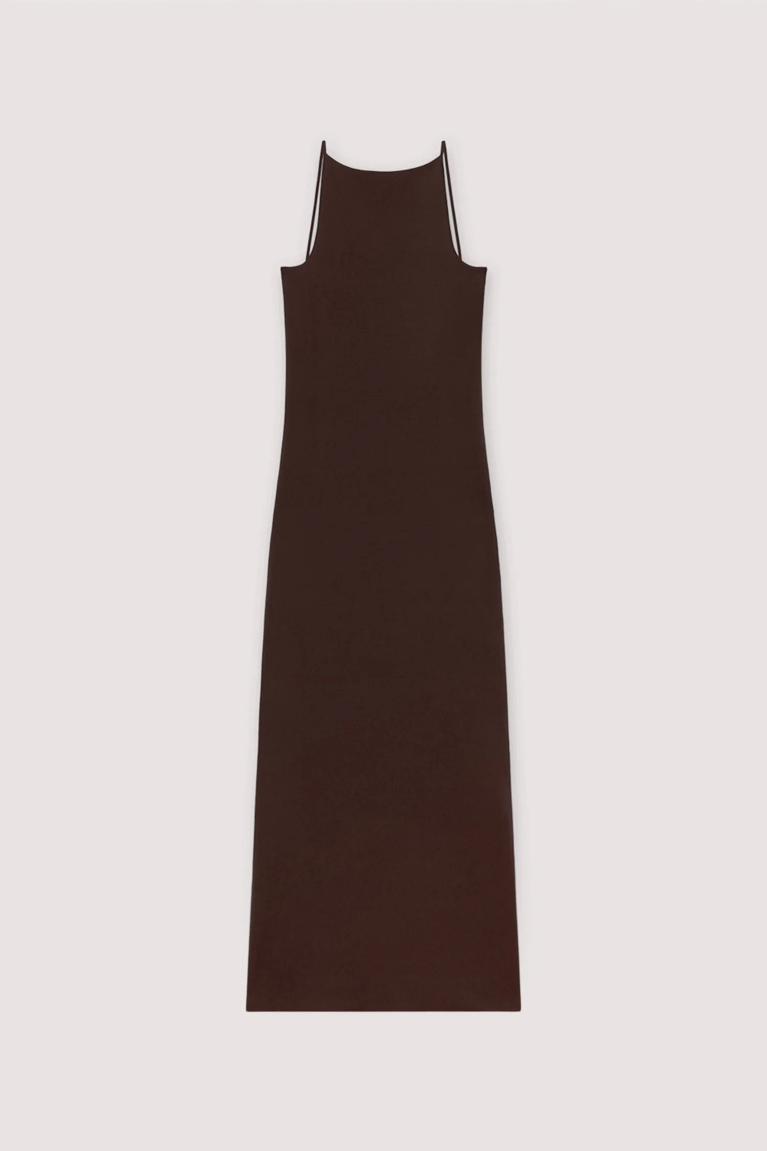Long dress with back neckline in viscose - Image 5