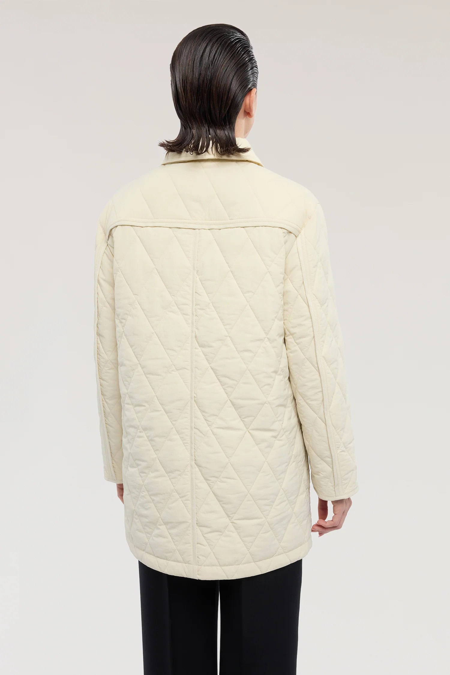Long padded nylon jacket - Image 3