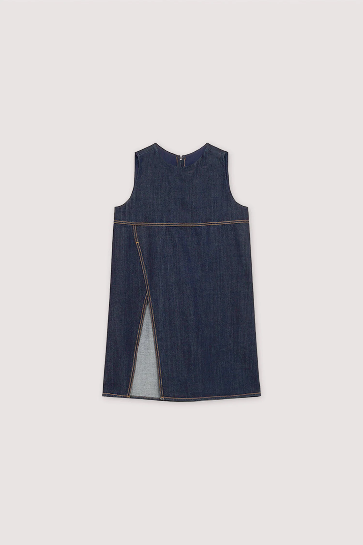 Long top with denim slit - Image 6