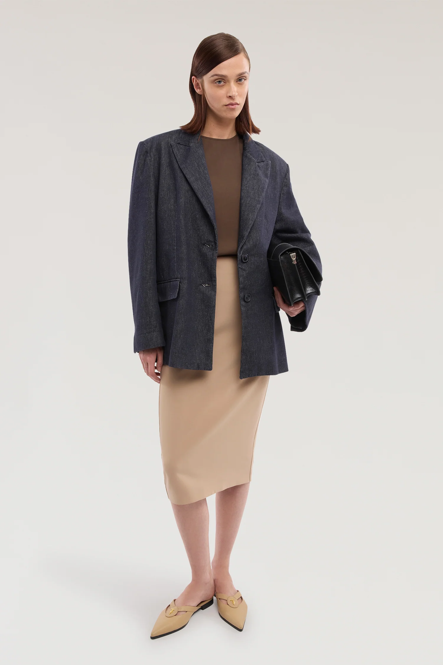 Midi tube dress in cady fabric - Image 4