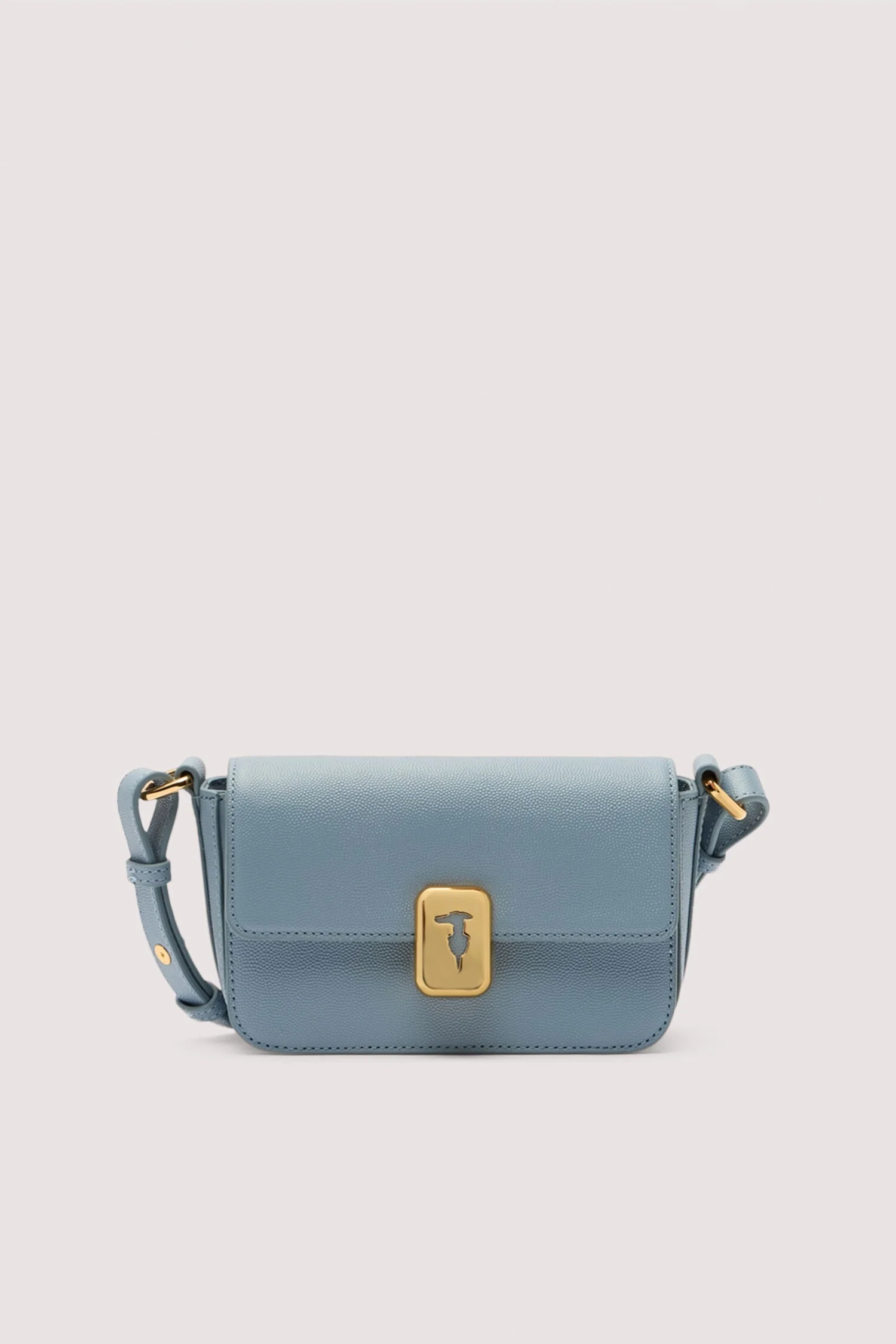 Mini shoulder bag in leather