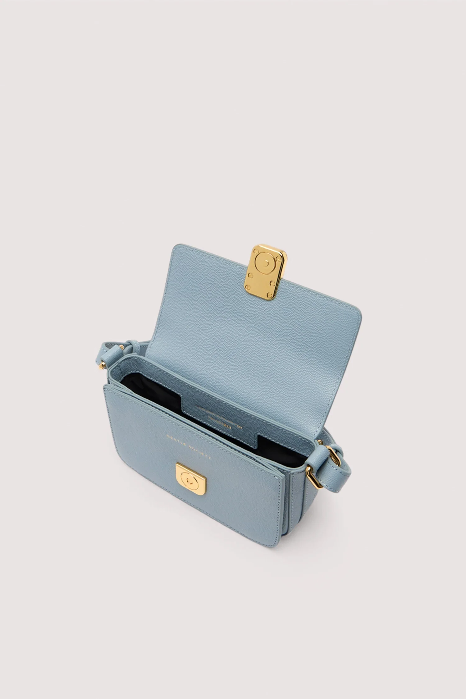 Mini shoulder bag in leather - Image 3