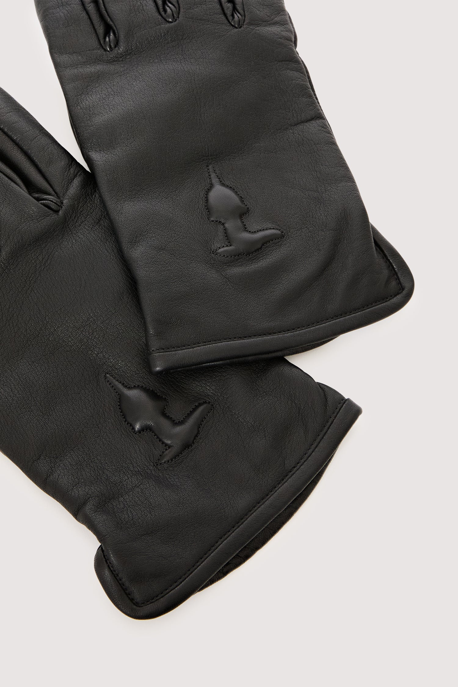 Nappa gloves with embossed greyhound - Image 6